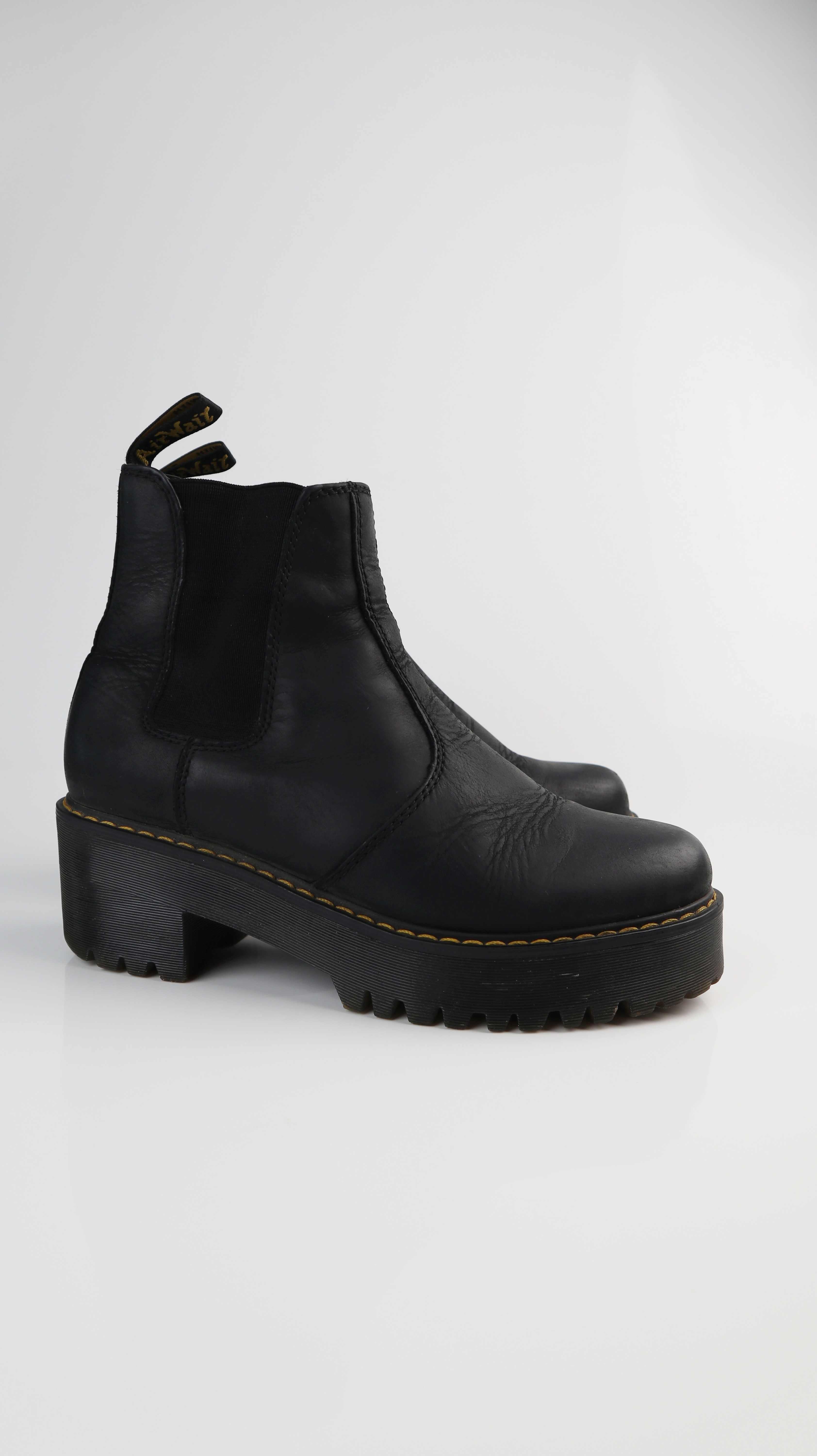 Dr. Martens Stiefeletten 39 schwarz Stiefel Rometty Chelsea-Stiefel Lederstiefel