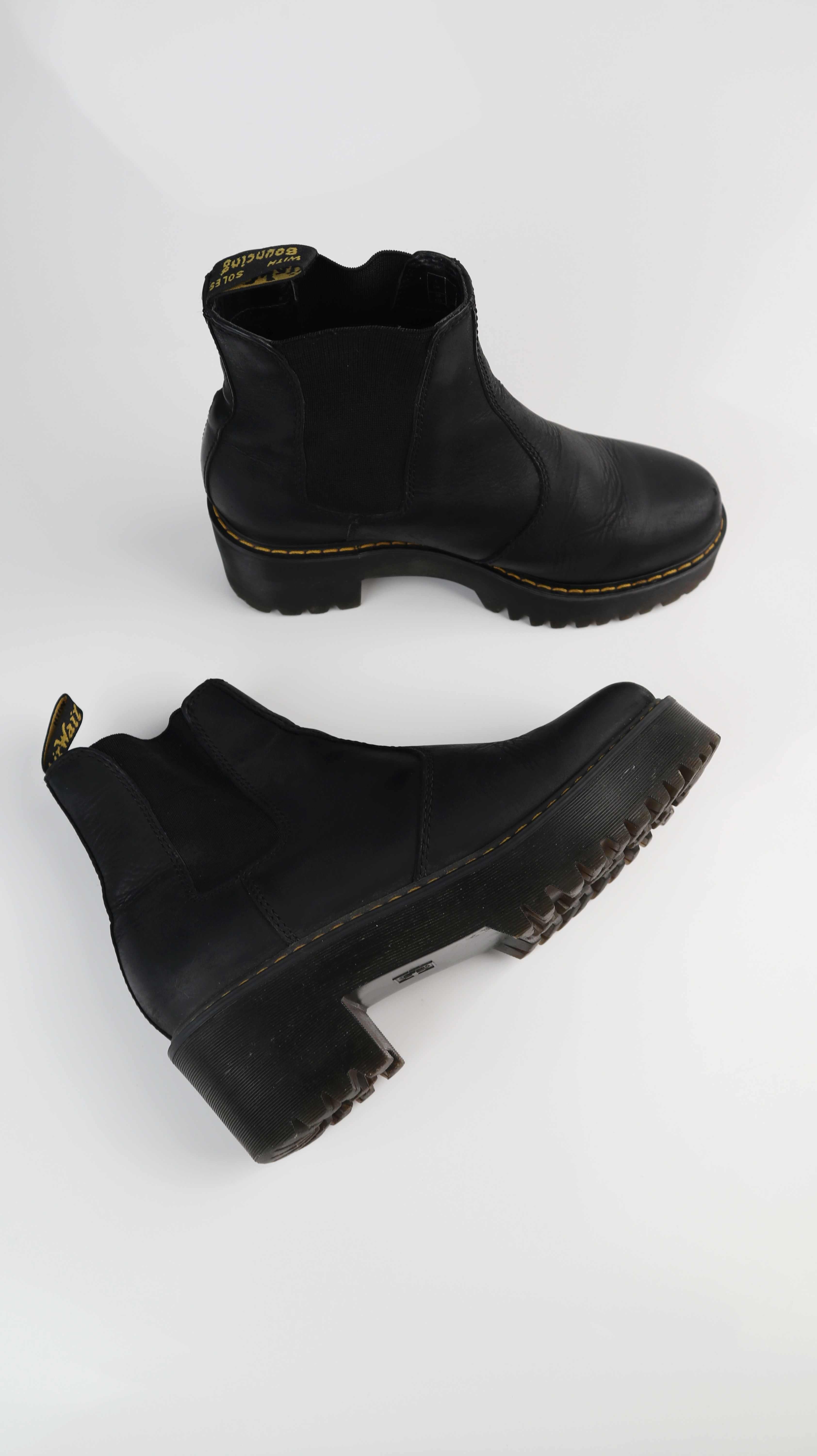 Dr. Martens Stiefeletten 39 schwarz Stiefel Rometty Chelsea-Stiefel Lederstiefel