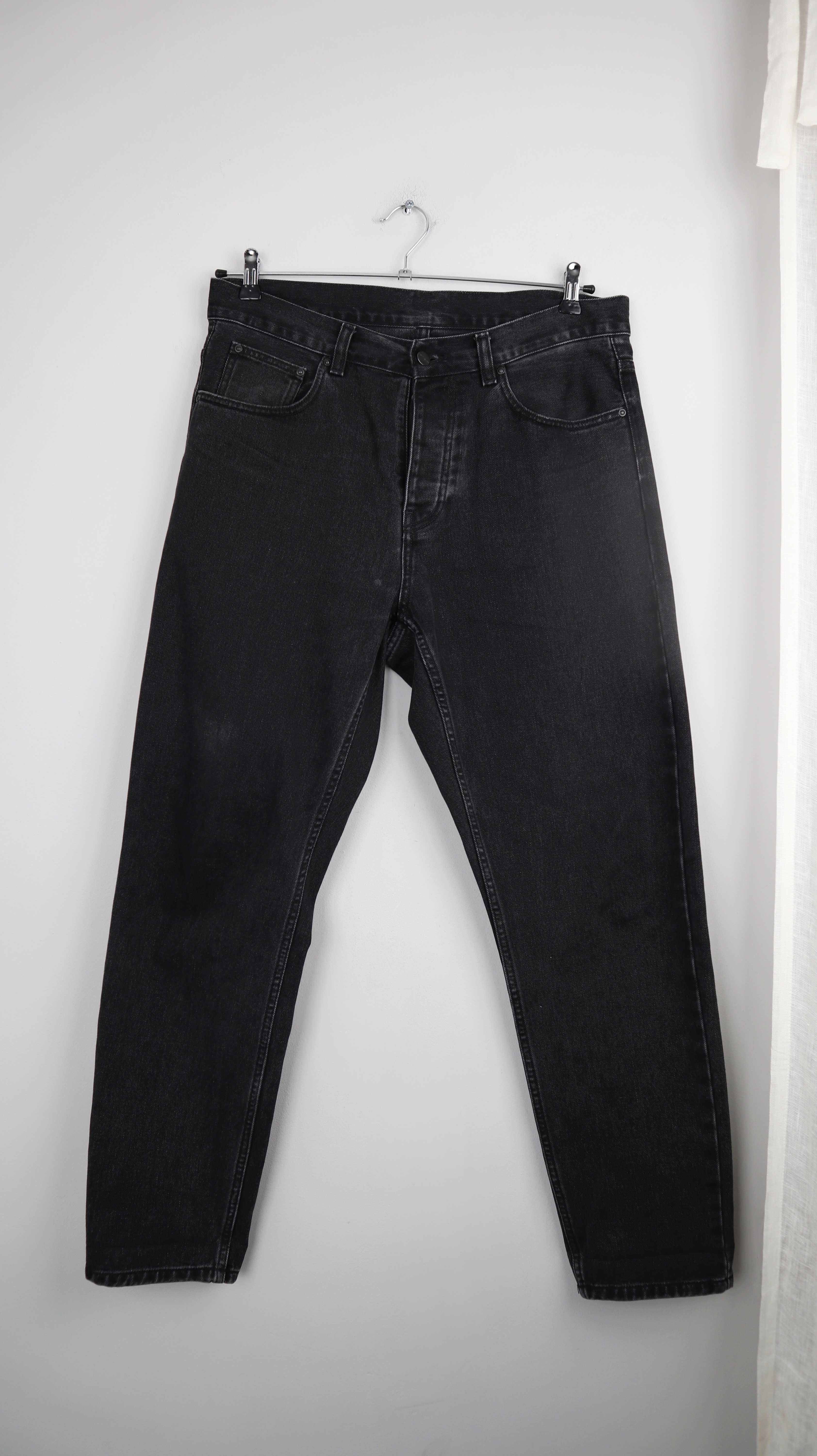 Carhartt Hose Grau straight leg 31 Newel Pant dunkelgrau Jeans