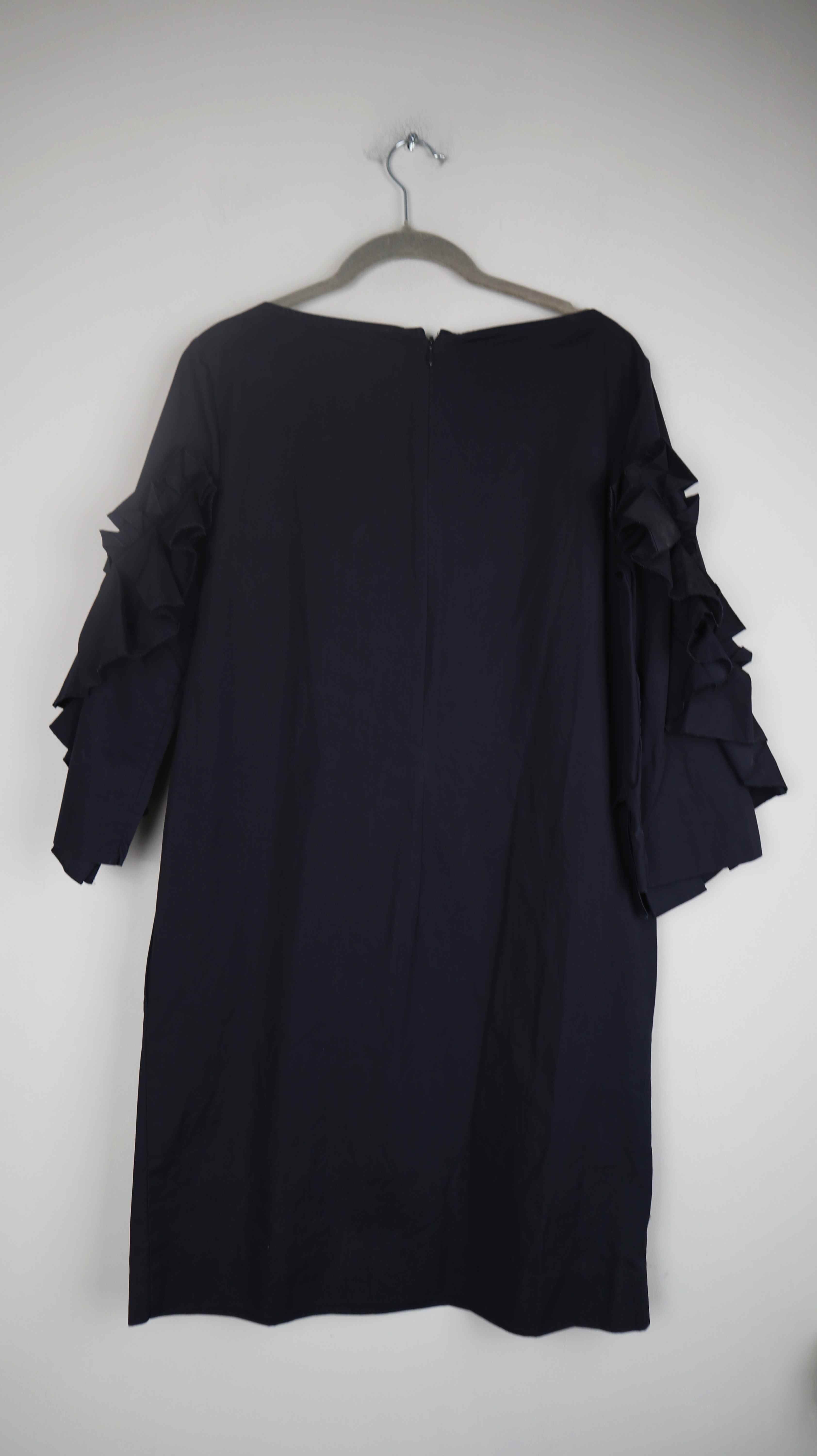 Cos Kleid Blau dunkelblau 38 M Midi Midikleid Sommerkleid basic