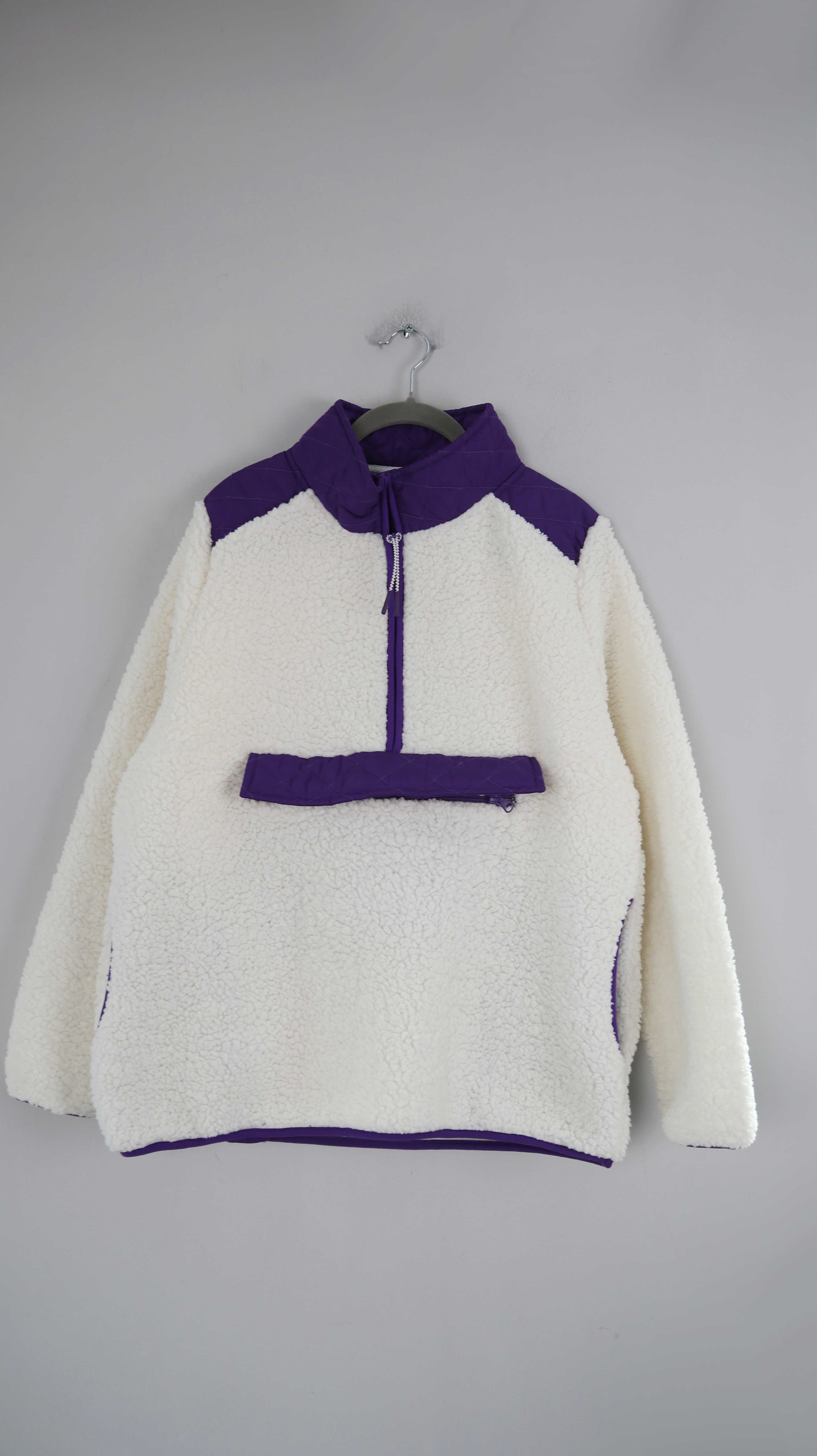 Marie Lund Pullover Sweater Fleecepullover weiß 36 S Teddy Oberteil