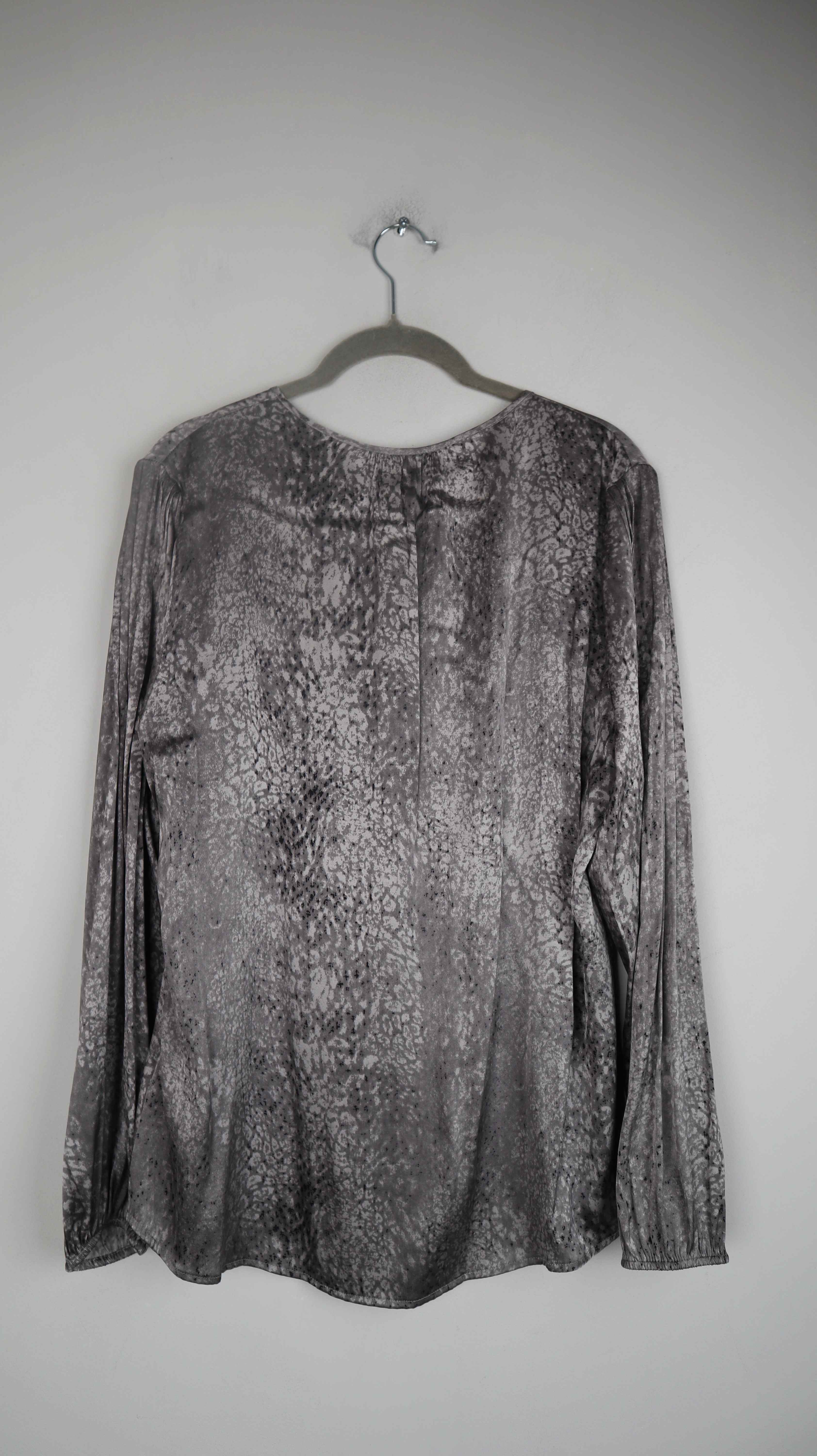 Dea Kudibal Bluse Seidenbluse Grau 40 L Langärmlig Shirt