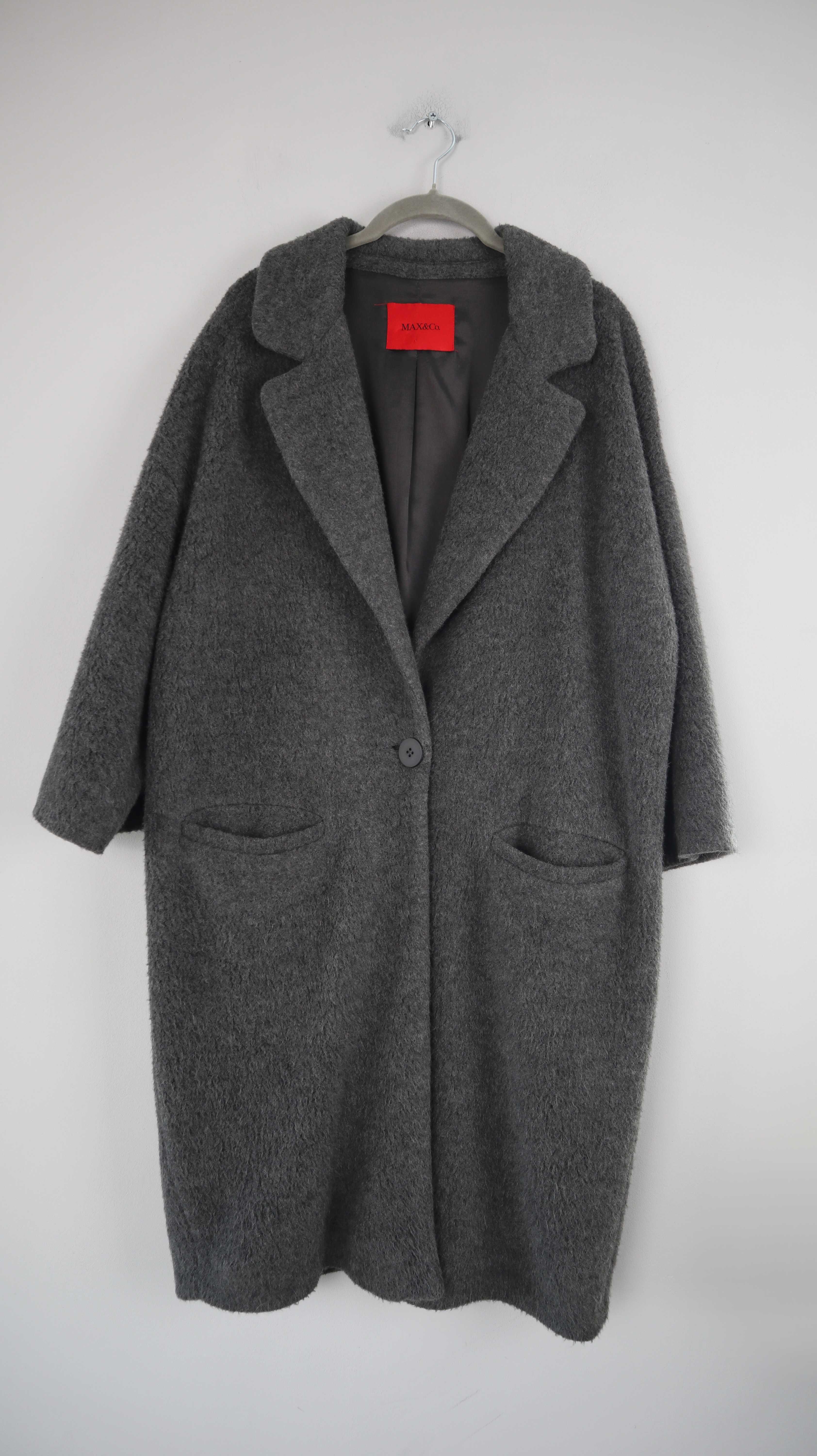 MAX&Co. Mantel Grau Wollmantel 36 S Wintermantel Designmantel
