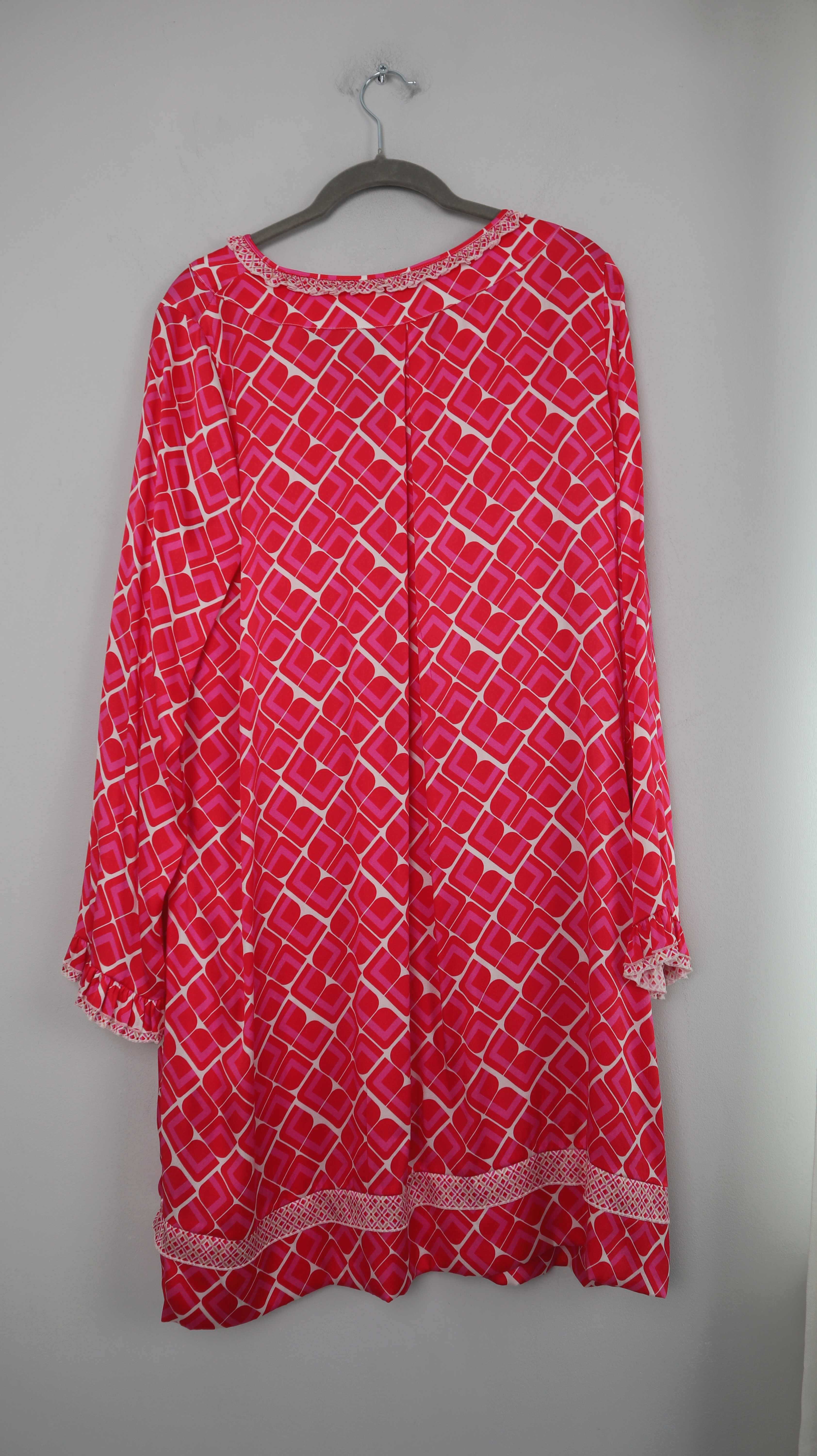 Herzen's Angelegenheit Kleid Sommerkleid Rot Seide Seidenkleid 38 M