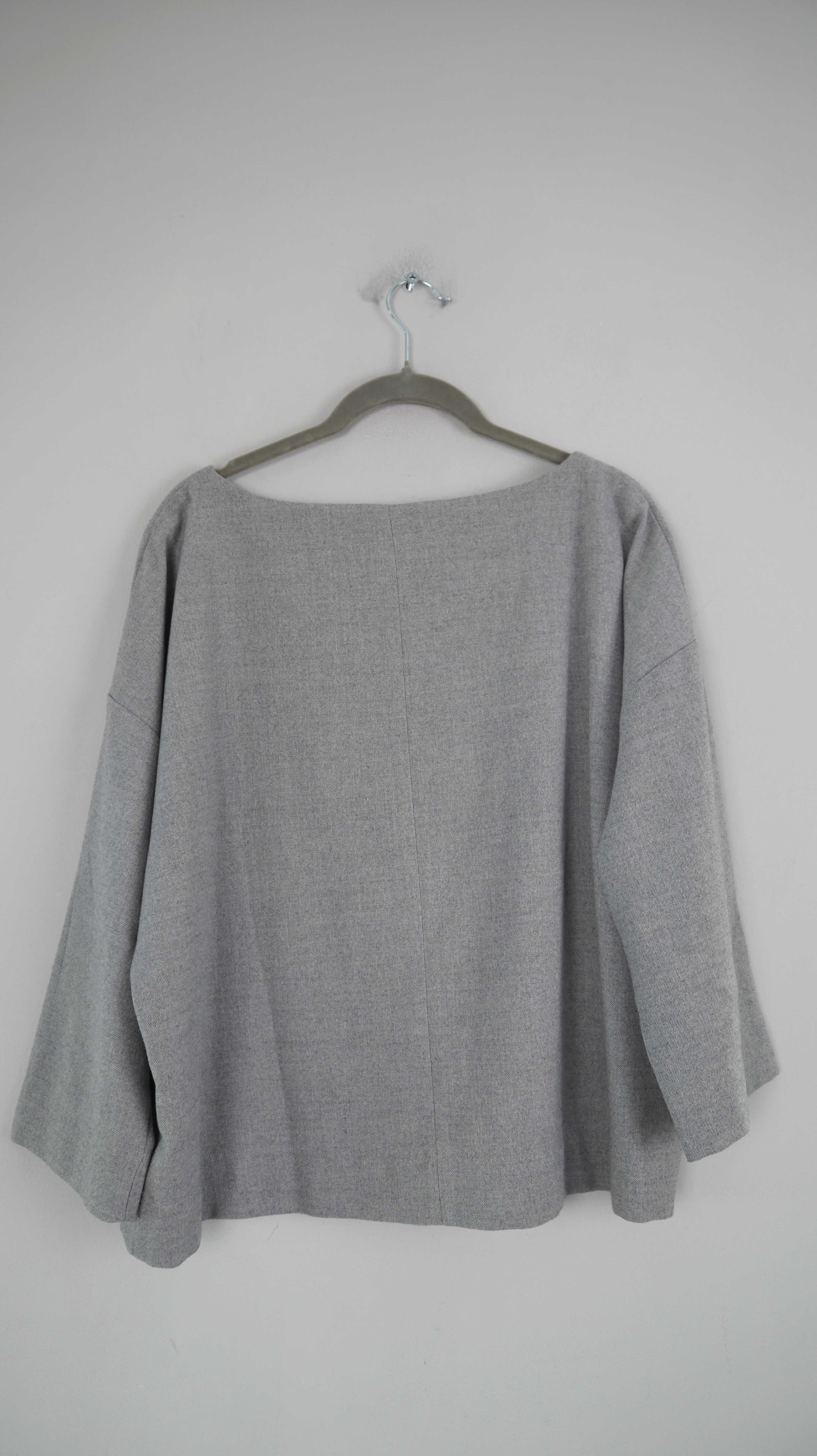 Someday Bluse Hemd Grau 40 L Zora basic minimalist Shirt