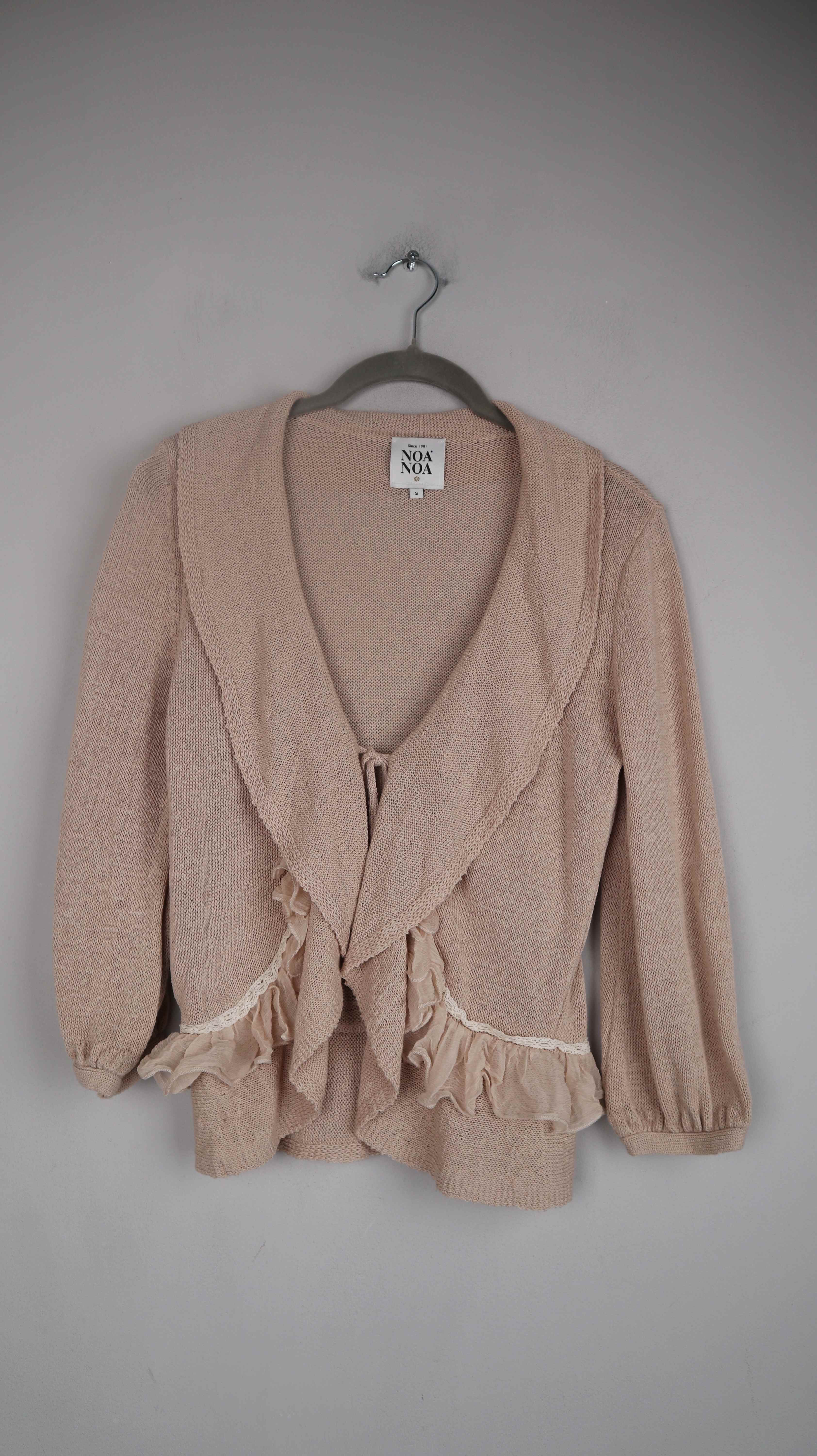 Noa Noa Strickjacke rosa 36 S Cardigan Altrosa Pastell