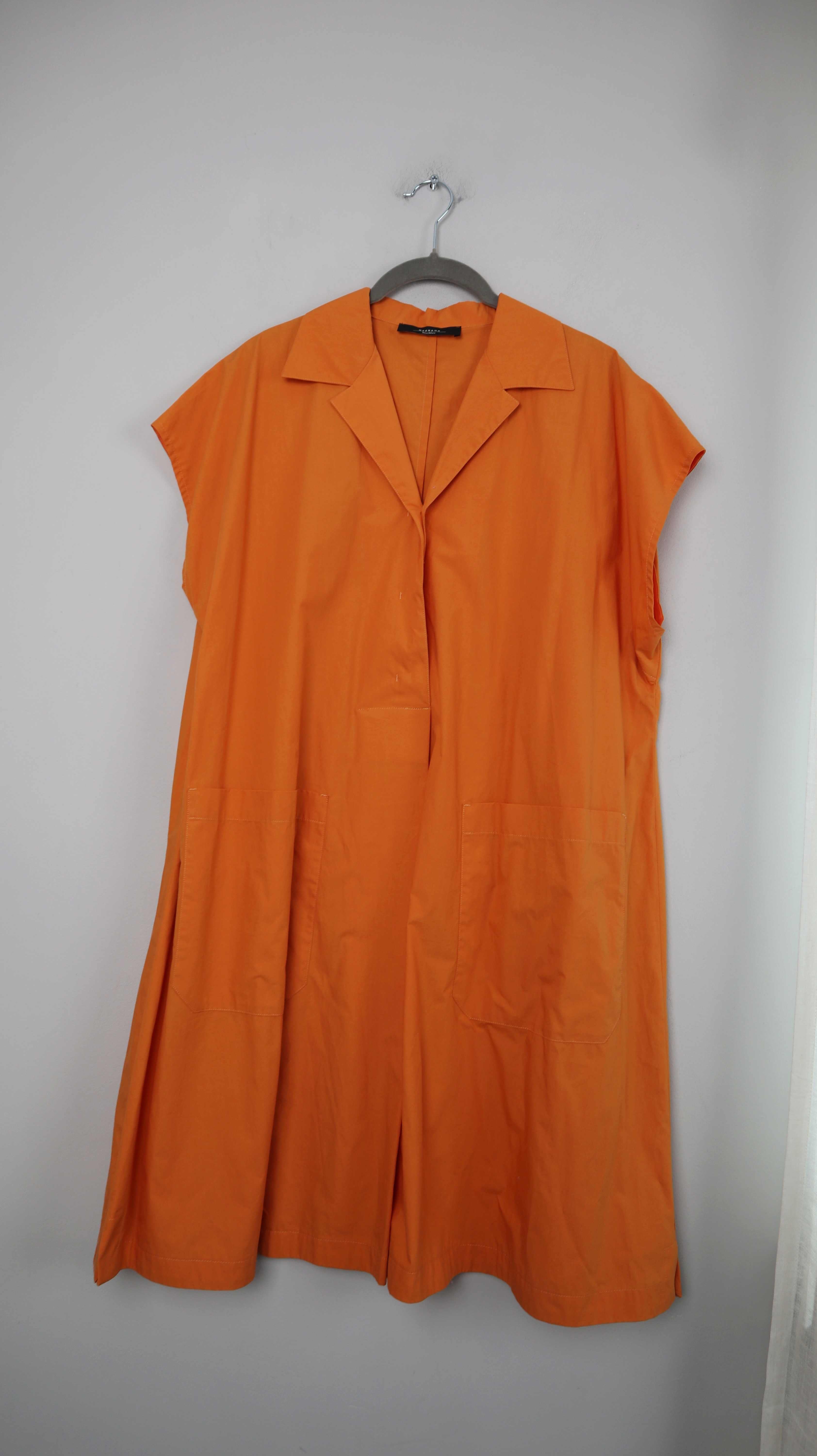 Max Mara Weekend Kleid Orange Midi Midikleid 40 L