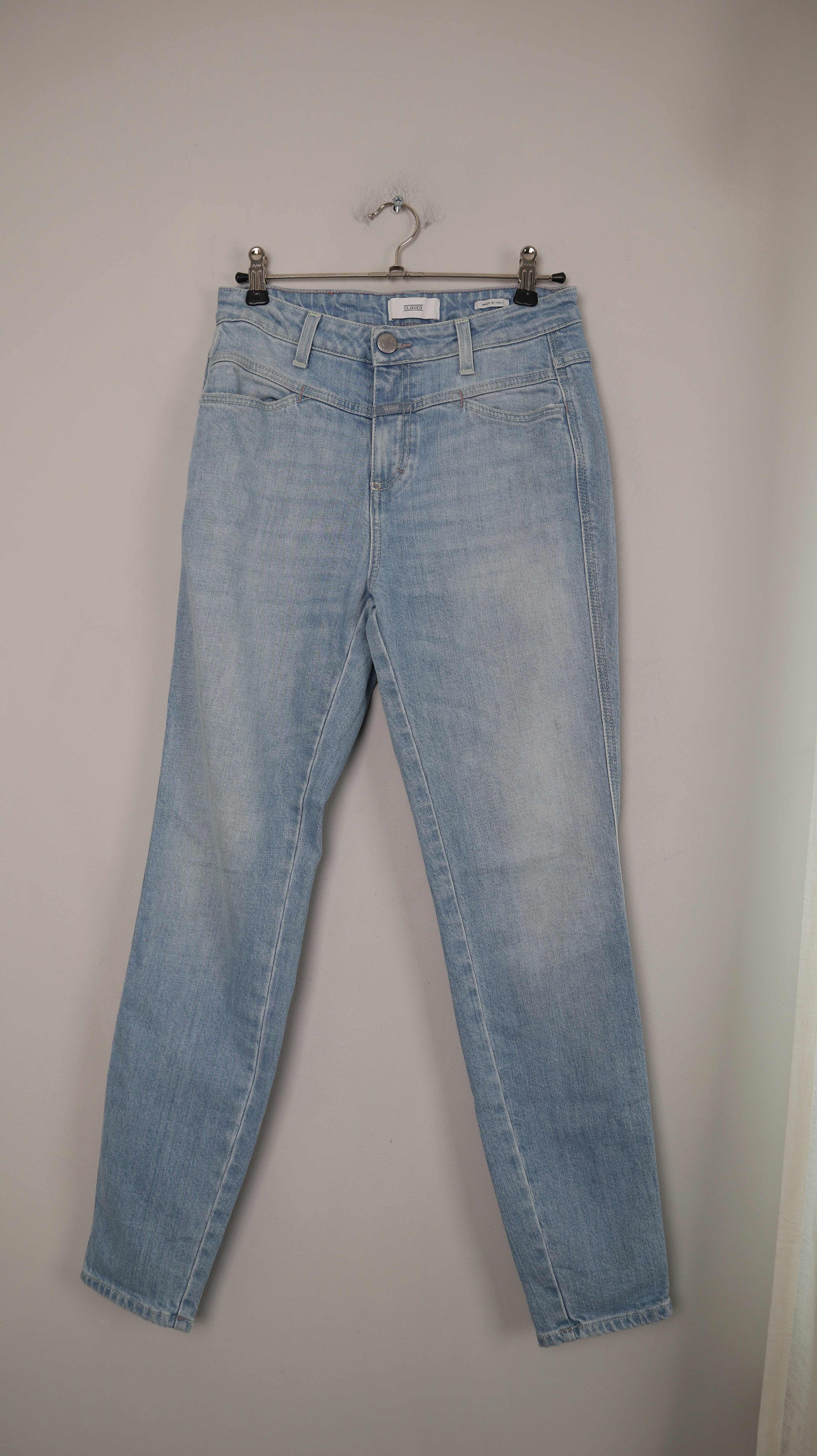 Closed Jeans skinny pusher 25 blau Hose high waist washed slim 36 S