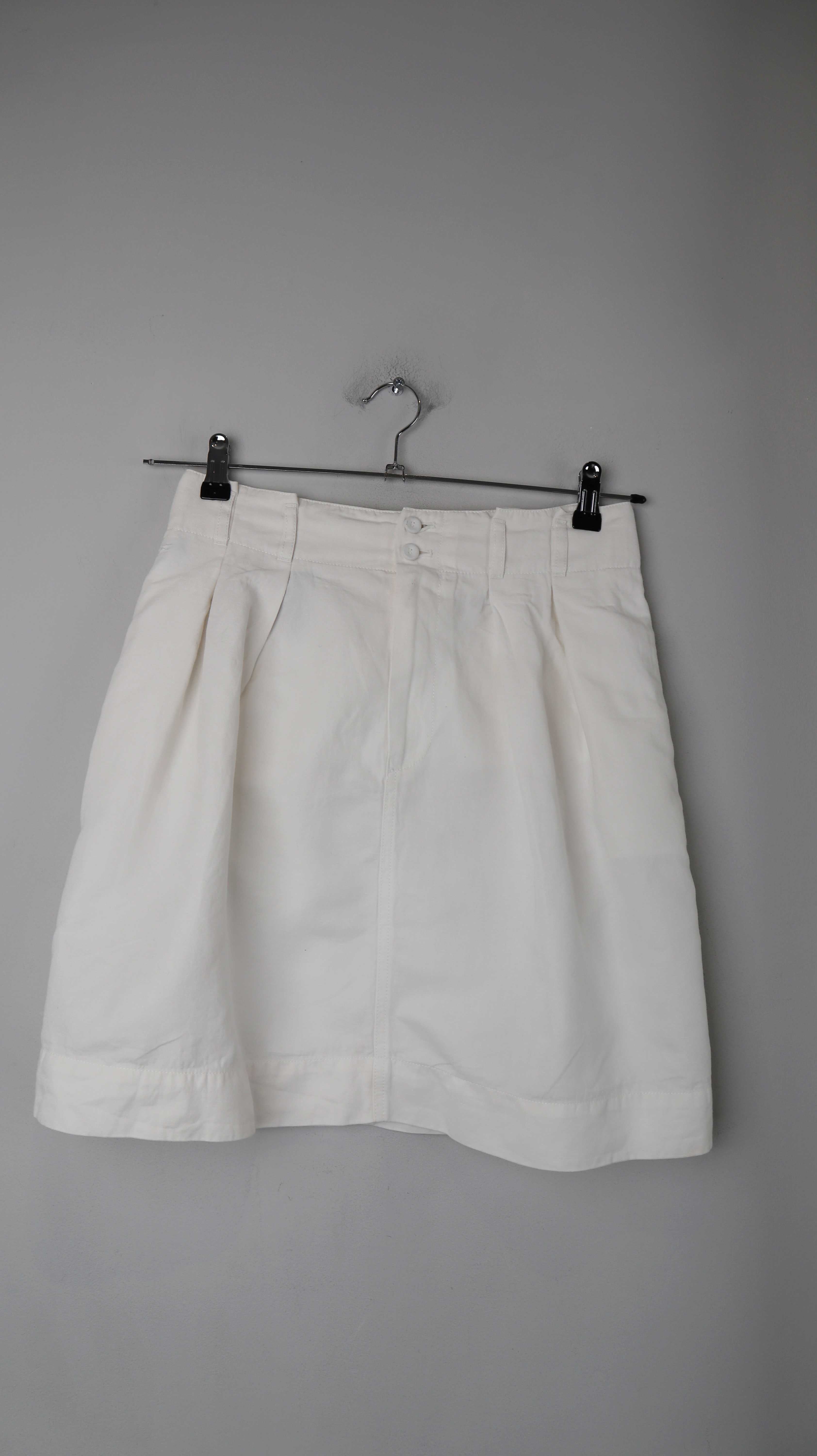 Lacoste Rock weiß Sommerrock basic Midi Midirock 36 S Stoffrock