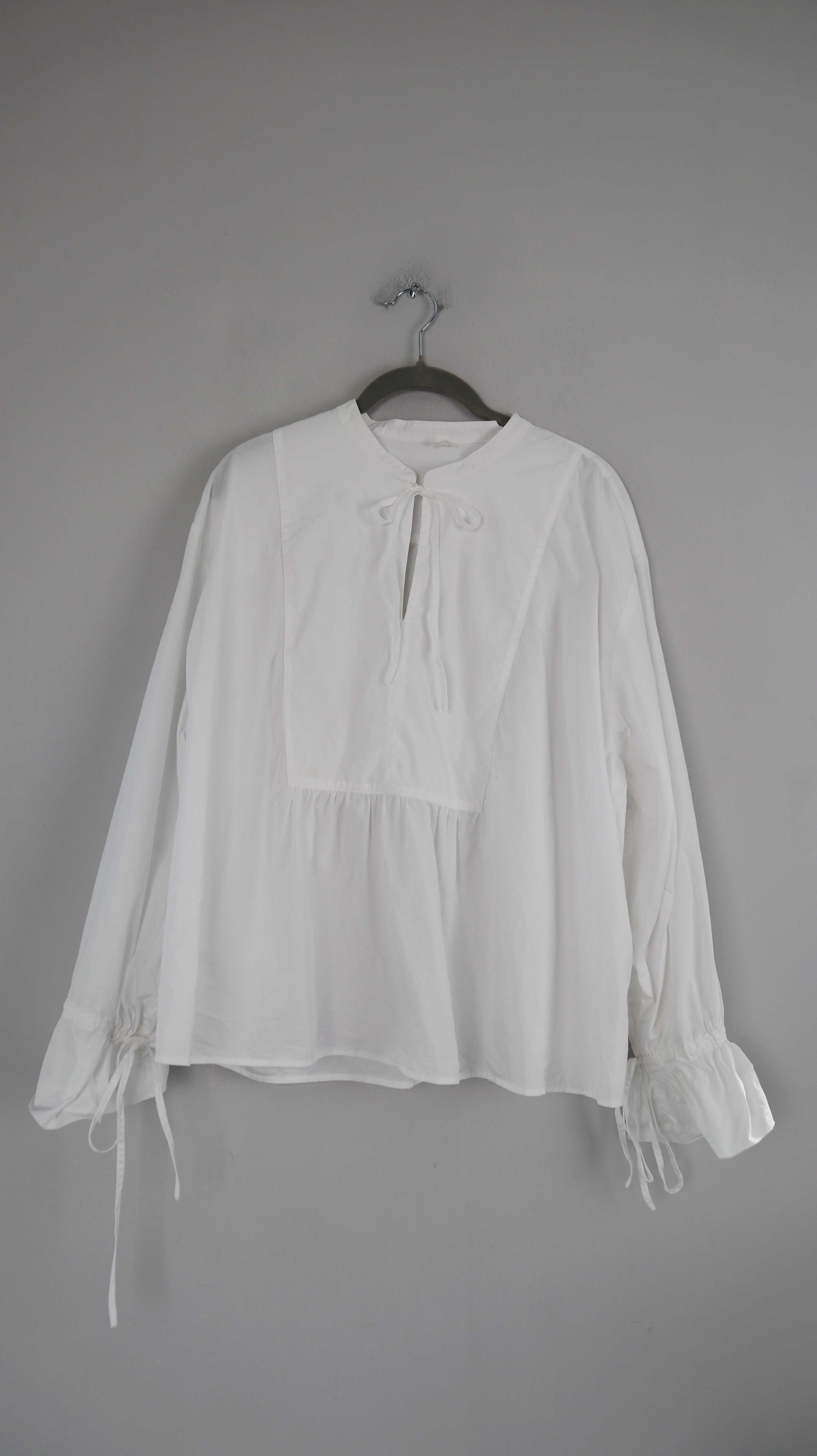 Arket Bluse Hemd weiß Shirt Oberteil 42 basic einfarbig