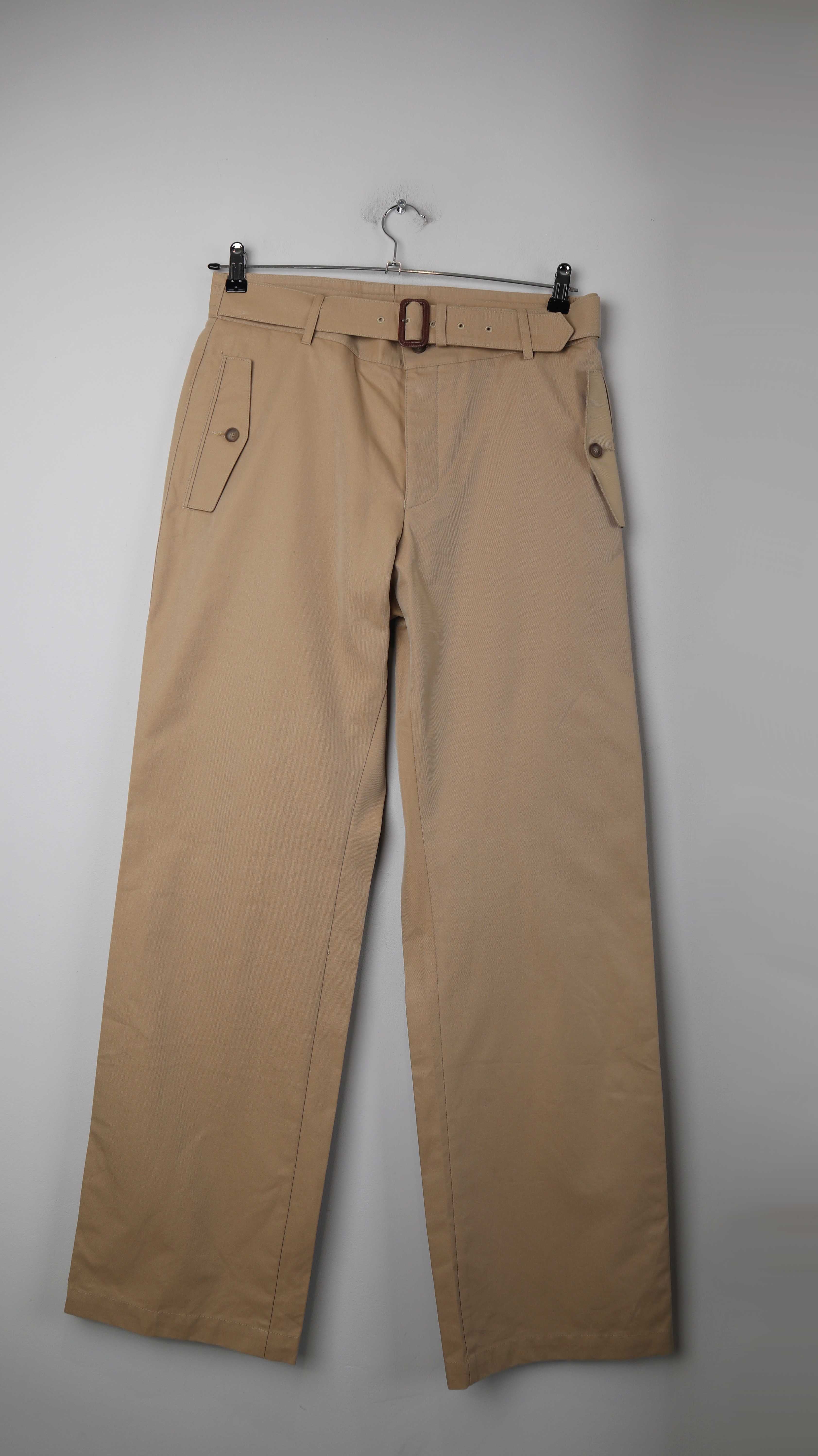 Burberry London Hose Beige 34 R flared Anzughose Creme braun mid waist 40 L
