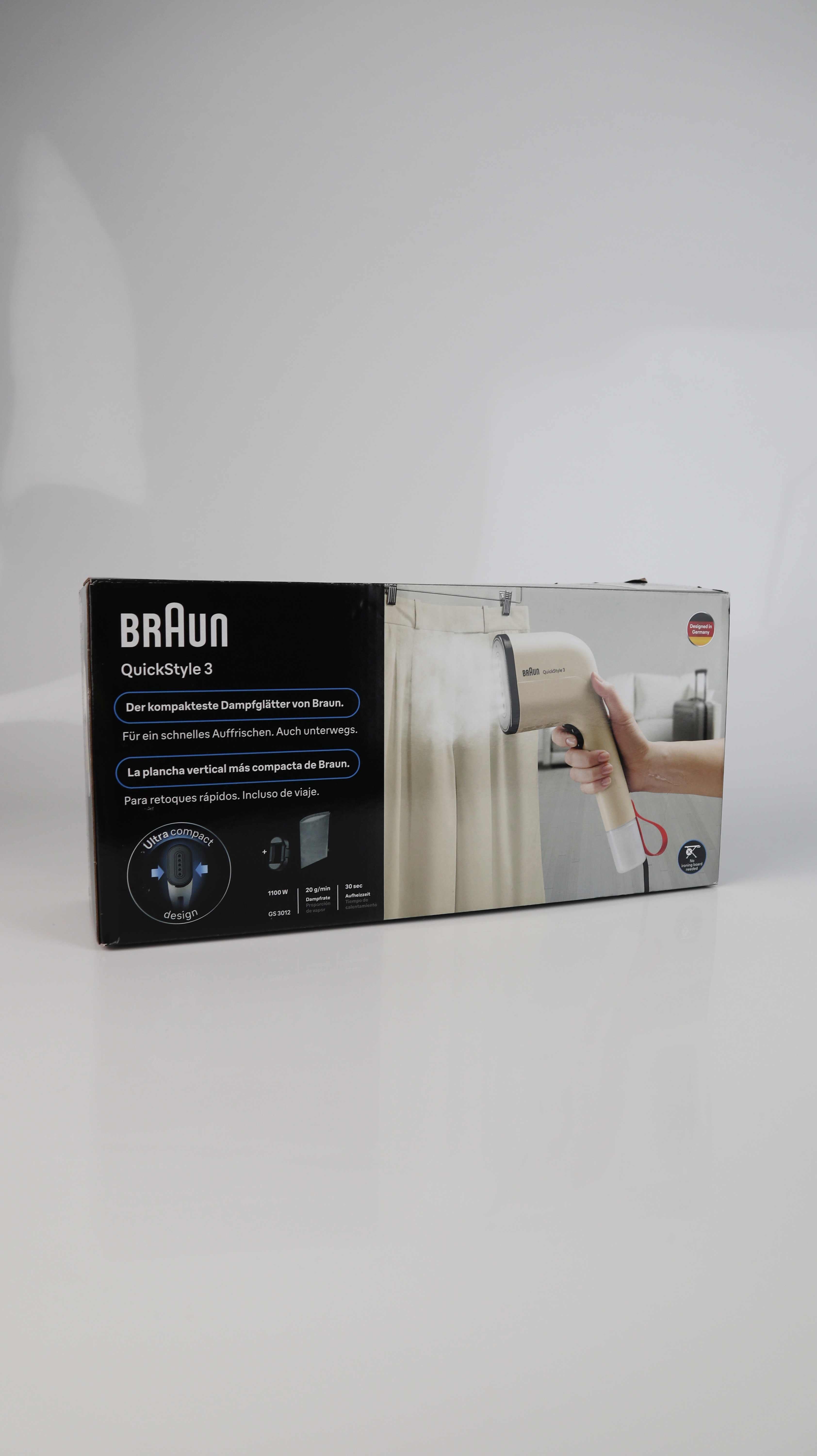 Braun Steamer Neu Handsteamer QuickStyle 3 Beige Dampfglätter mit schneller Aufheizung