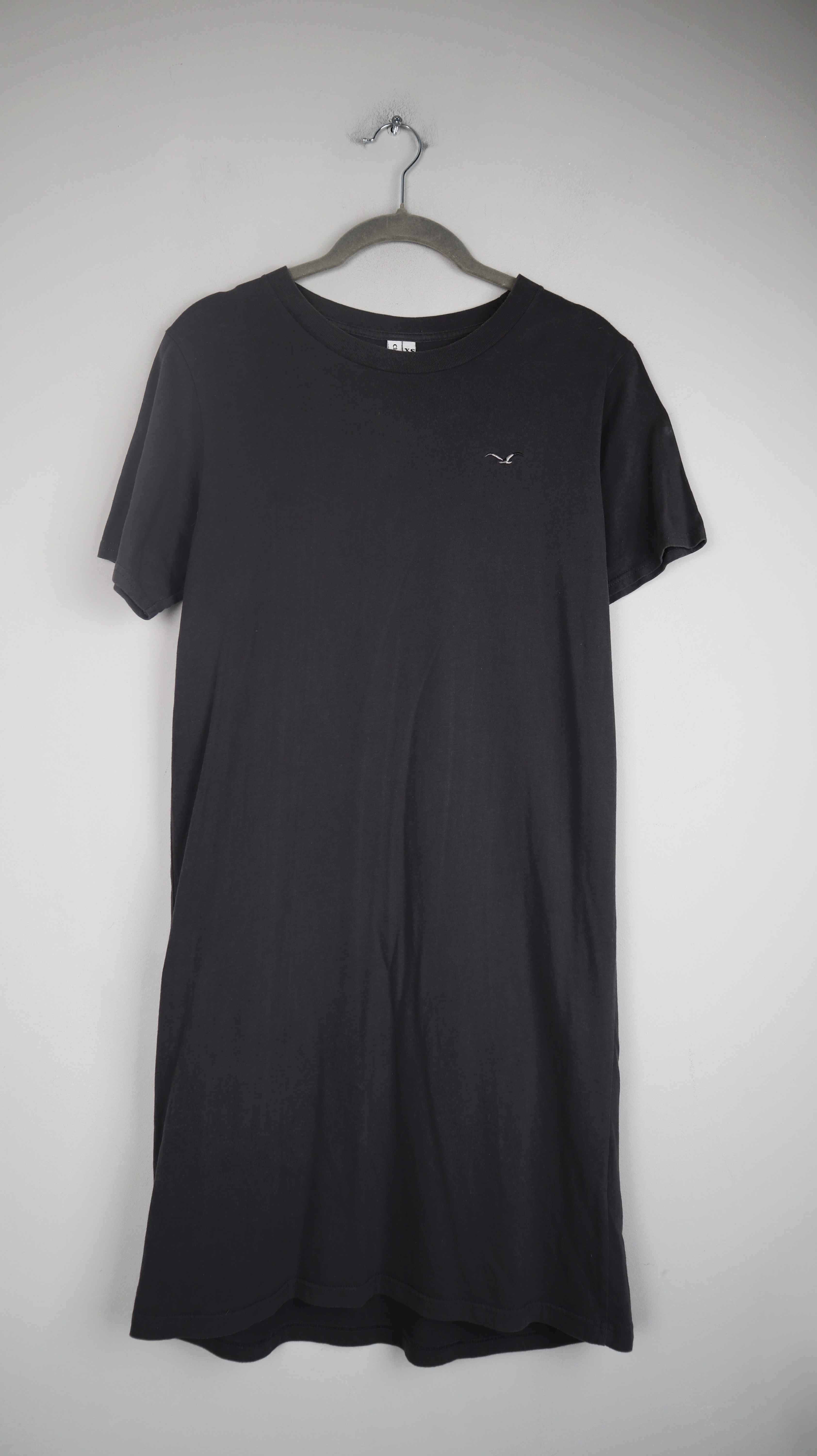 Cleptomanicx Kleid Grau XS Midi Midikleid Stoffkleid Shirtkleid T-Shirt