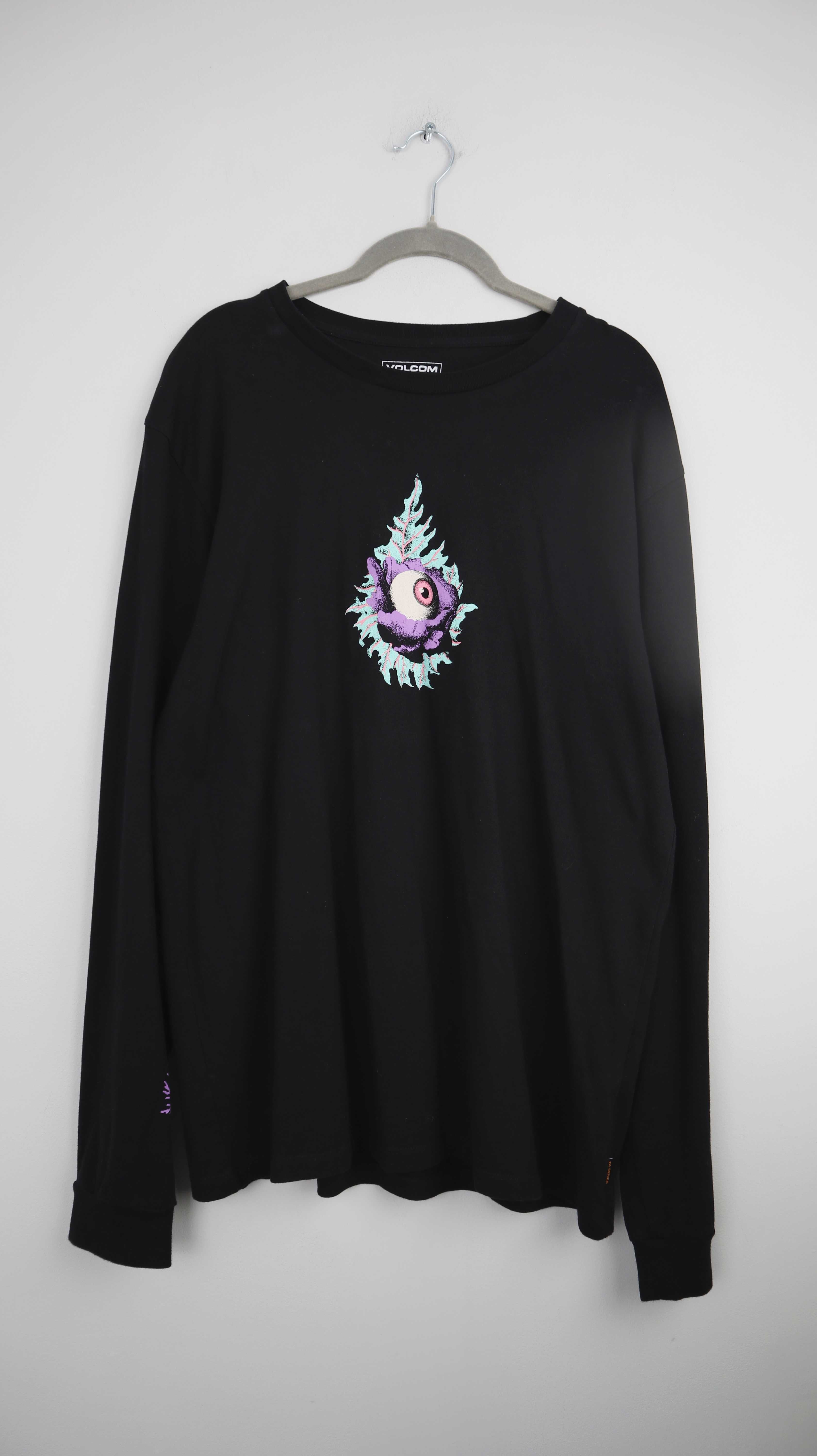 Volcom Shirt Longsleeve Schwarz L einfarbig Oberteil