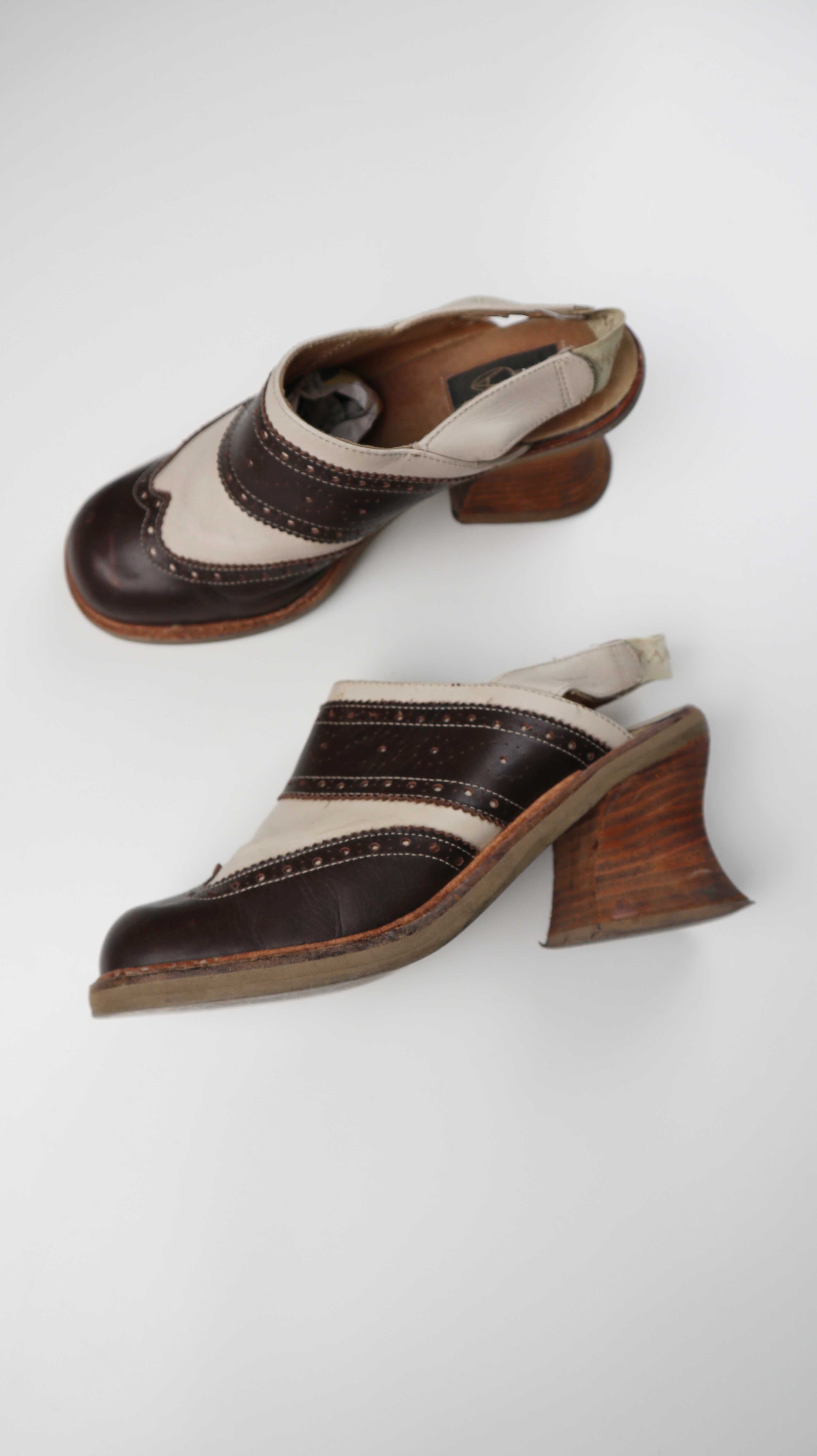 Destroy Stiefeletten True Vintage 38 39 Braun Leder Heels Absatzs