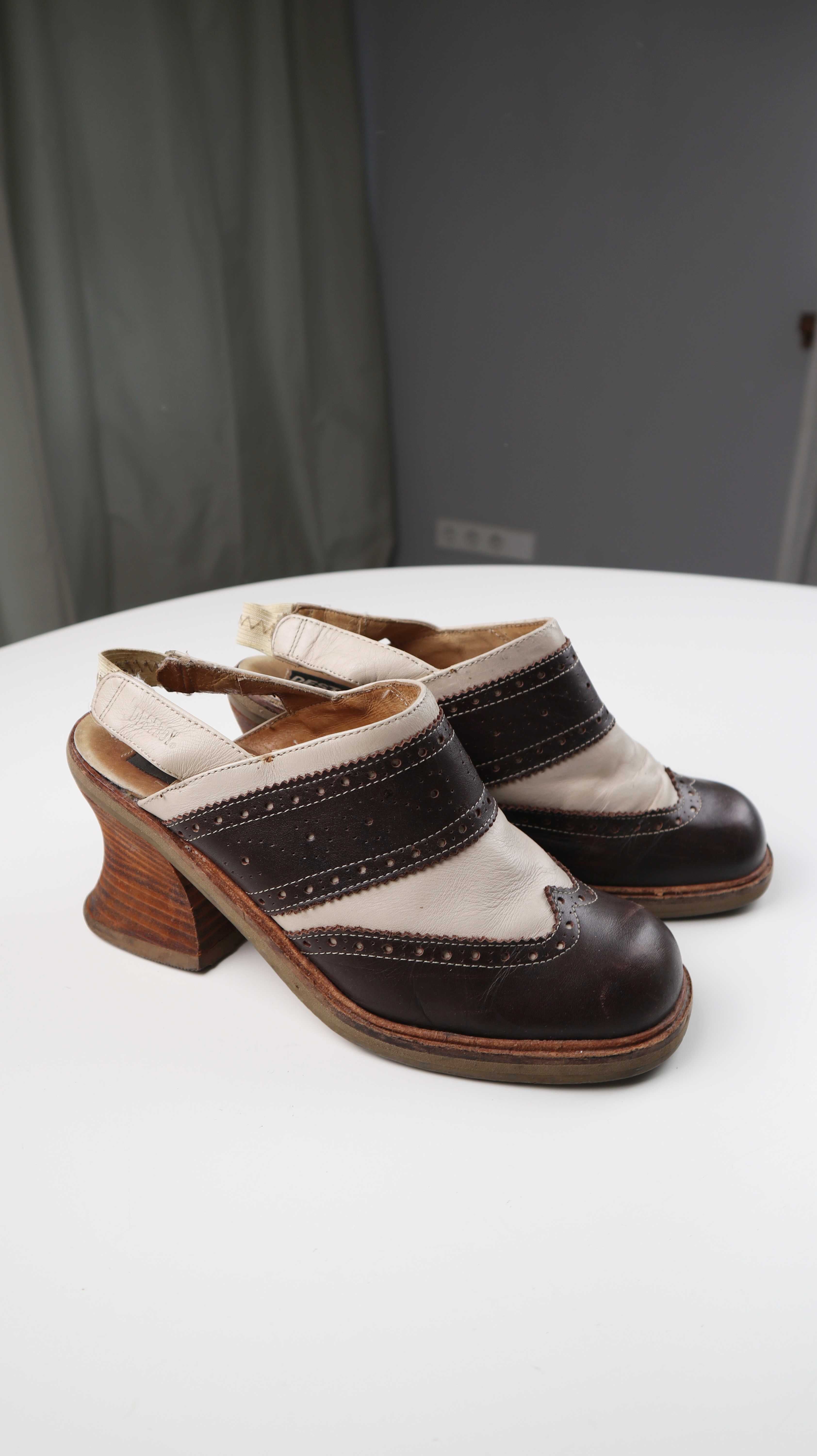 Destroy Stiefeletten True Vintage 38 39 Braun Leder Heels Absatzs