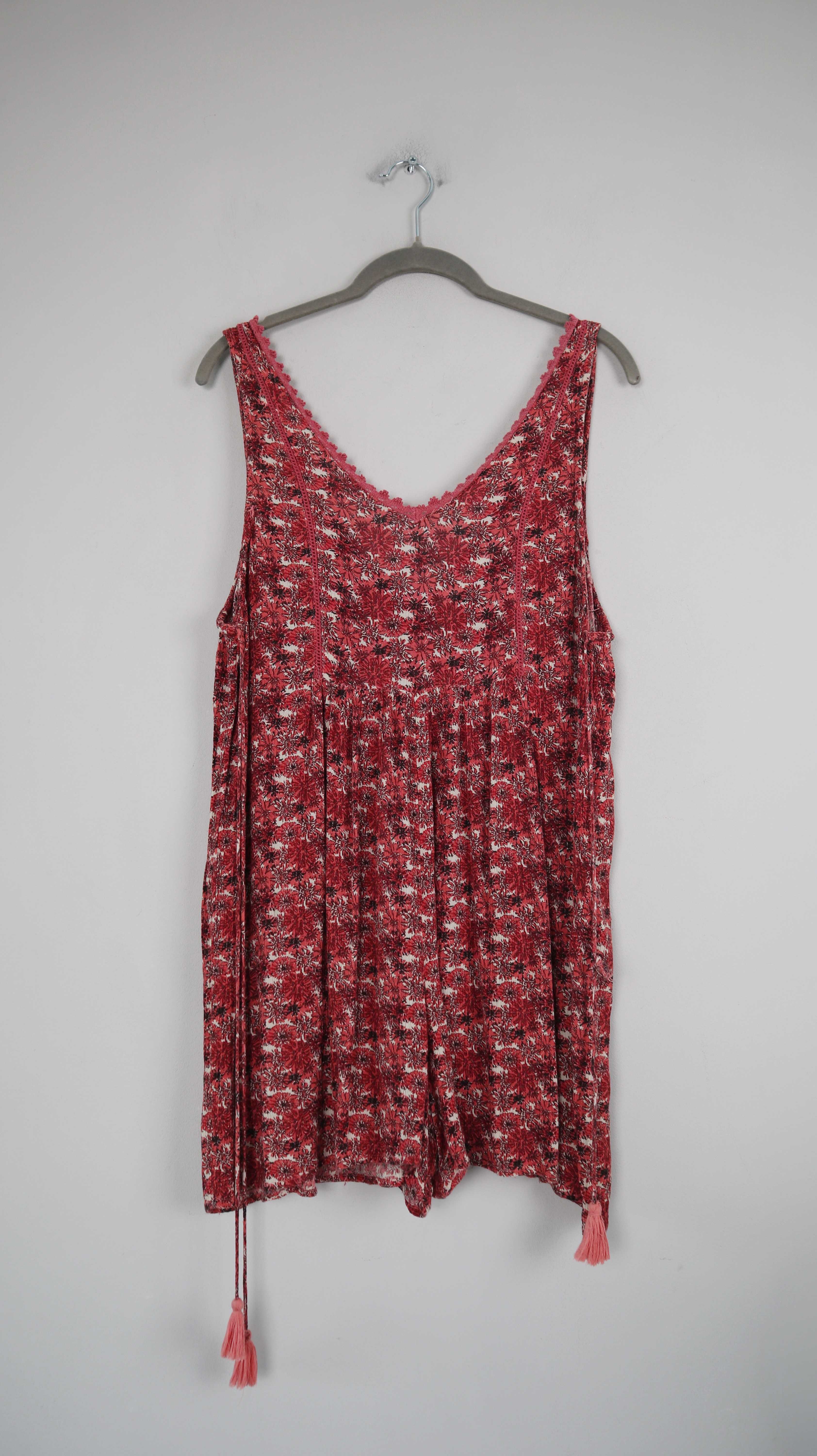 Zara Overall 38 M Jumper Einteiler Anzug V-Ausschnitt