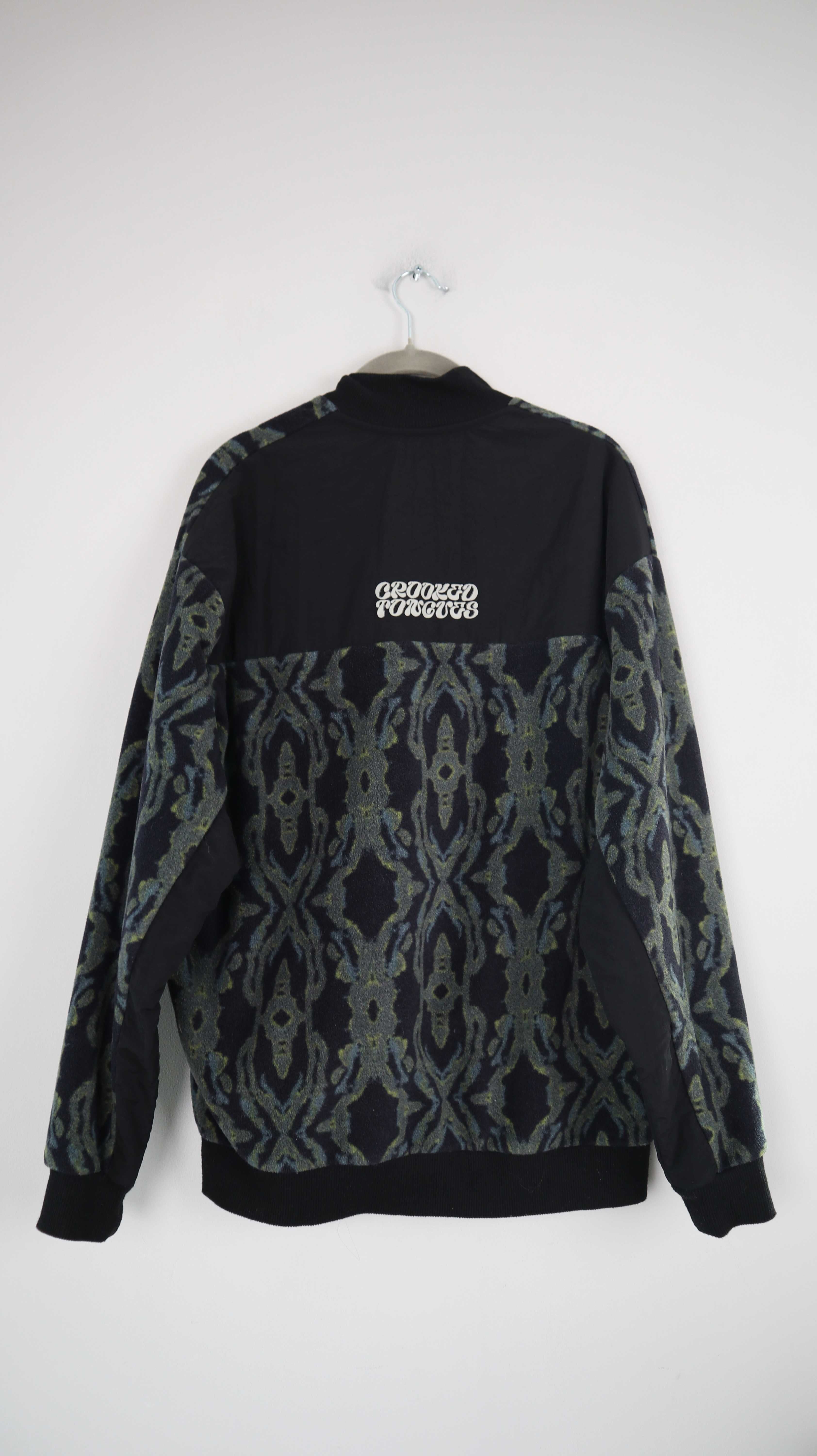 Fleecepullover grün S schwarz grün Pullover Sweater