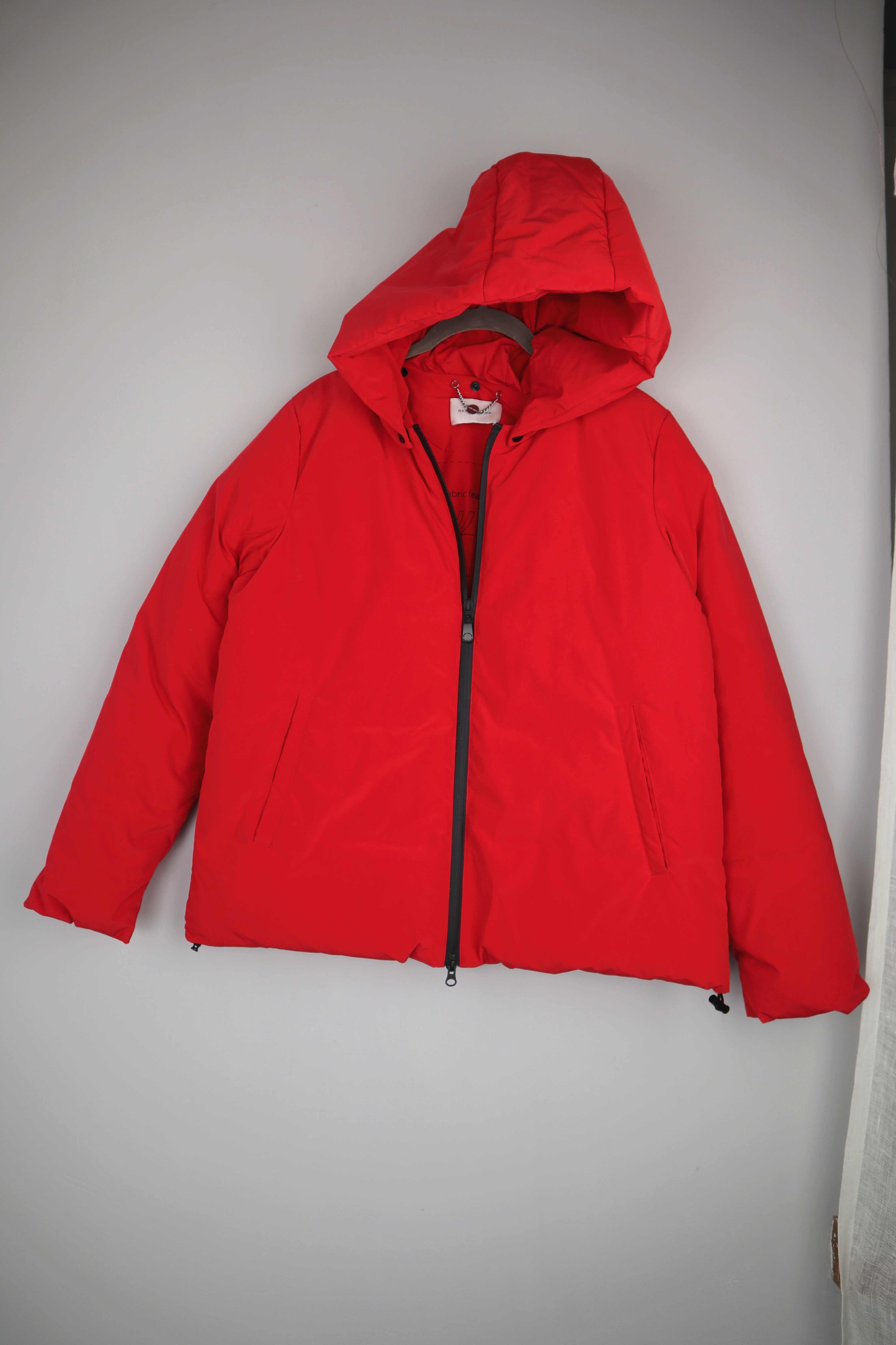 Rene Lezard Jacke Daunenjacke rot Steppjacke 38 M Kapuzenjacke Wasserfest