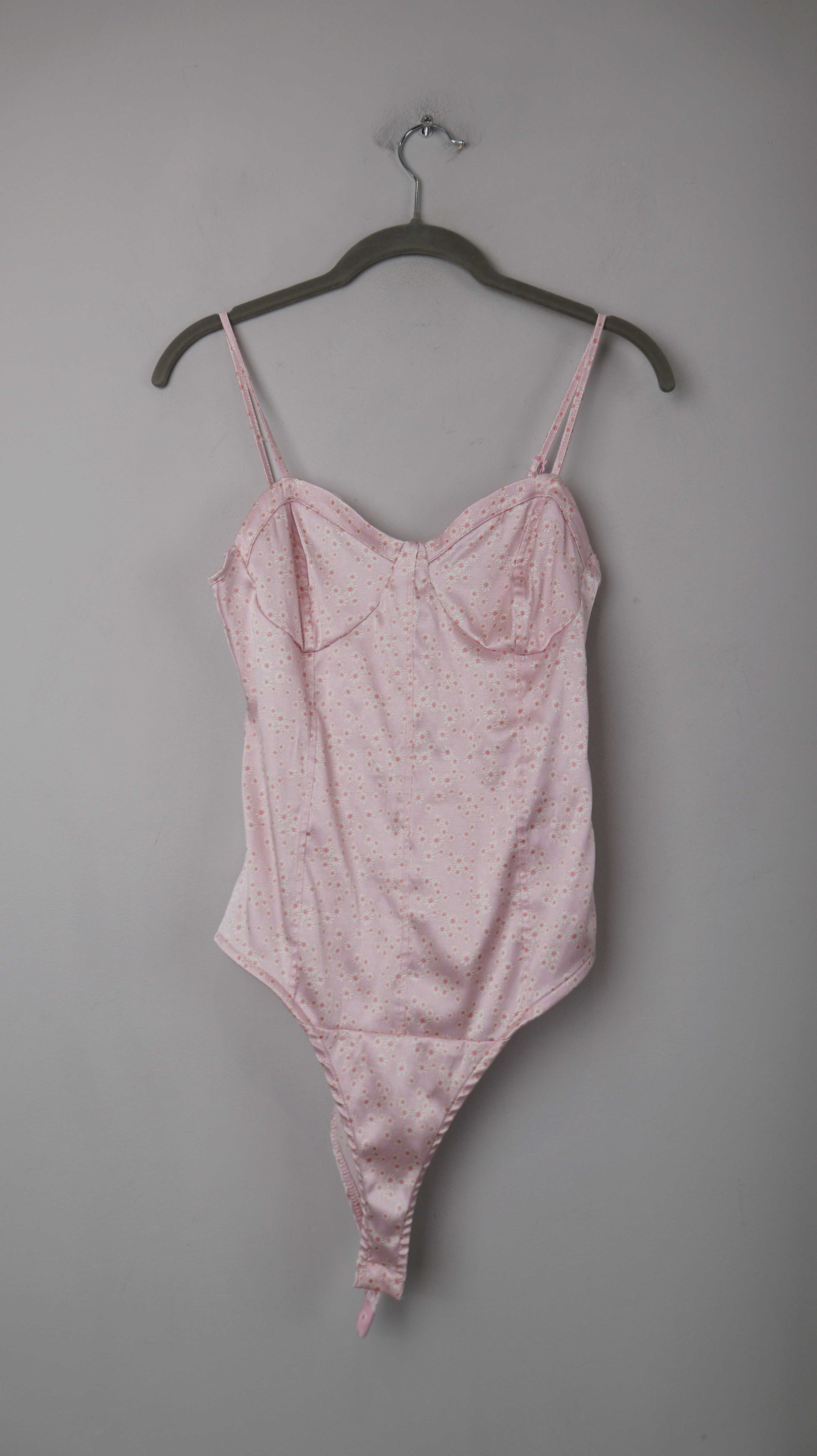 Zara Body Rosa 40 L slim Oberteil Underwear Blumen Pink