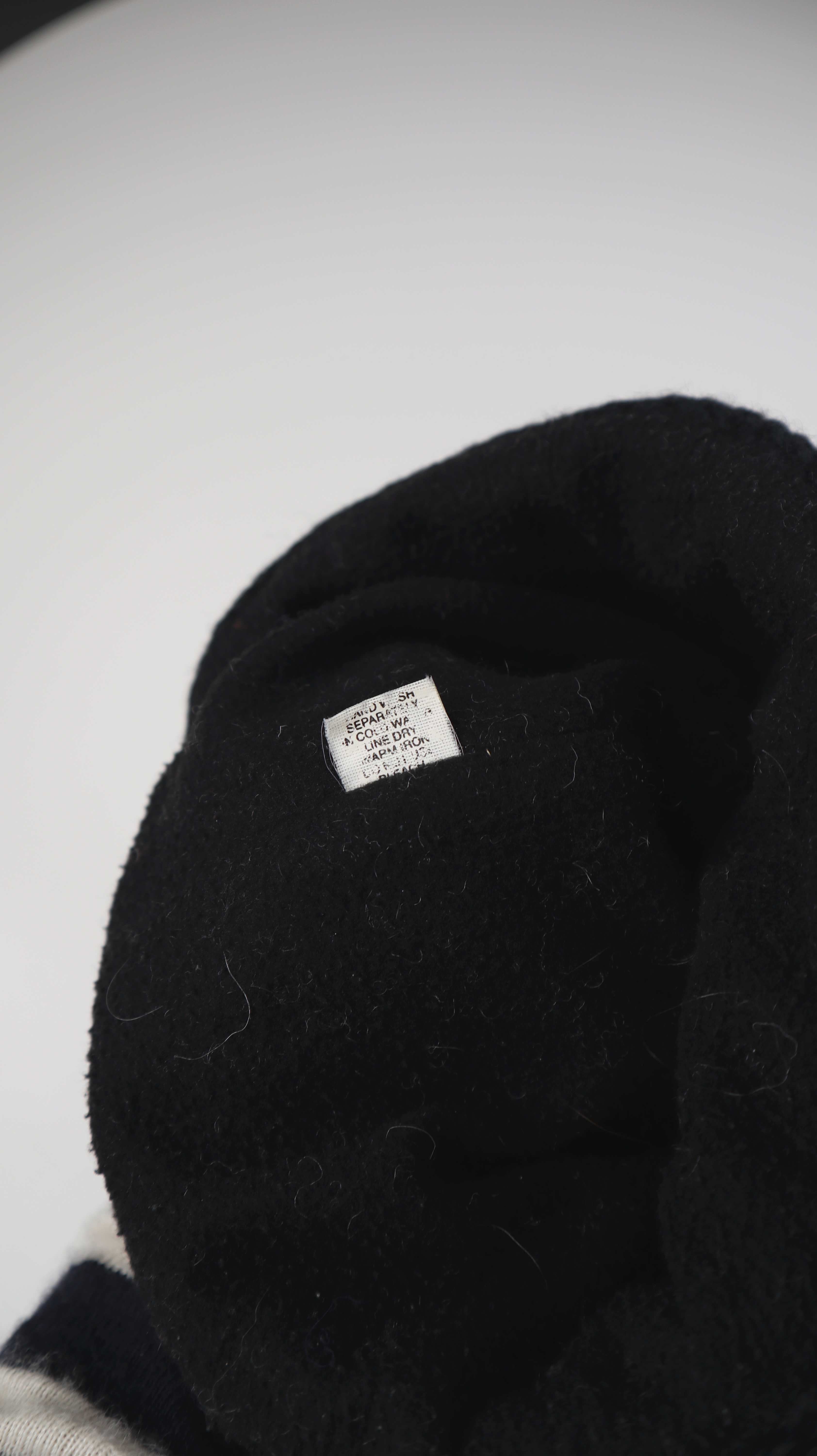 Nepal Mütze Wollmütze Strickmütze gestrickt braun schwarz Beanie Kappe
