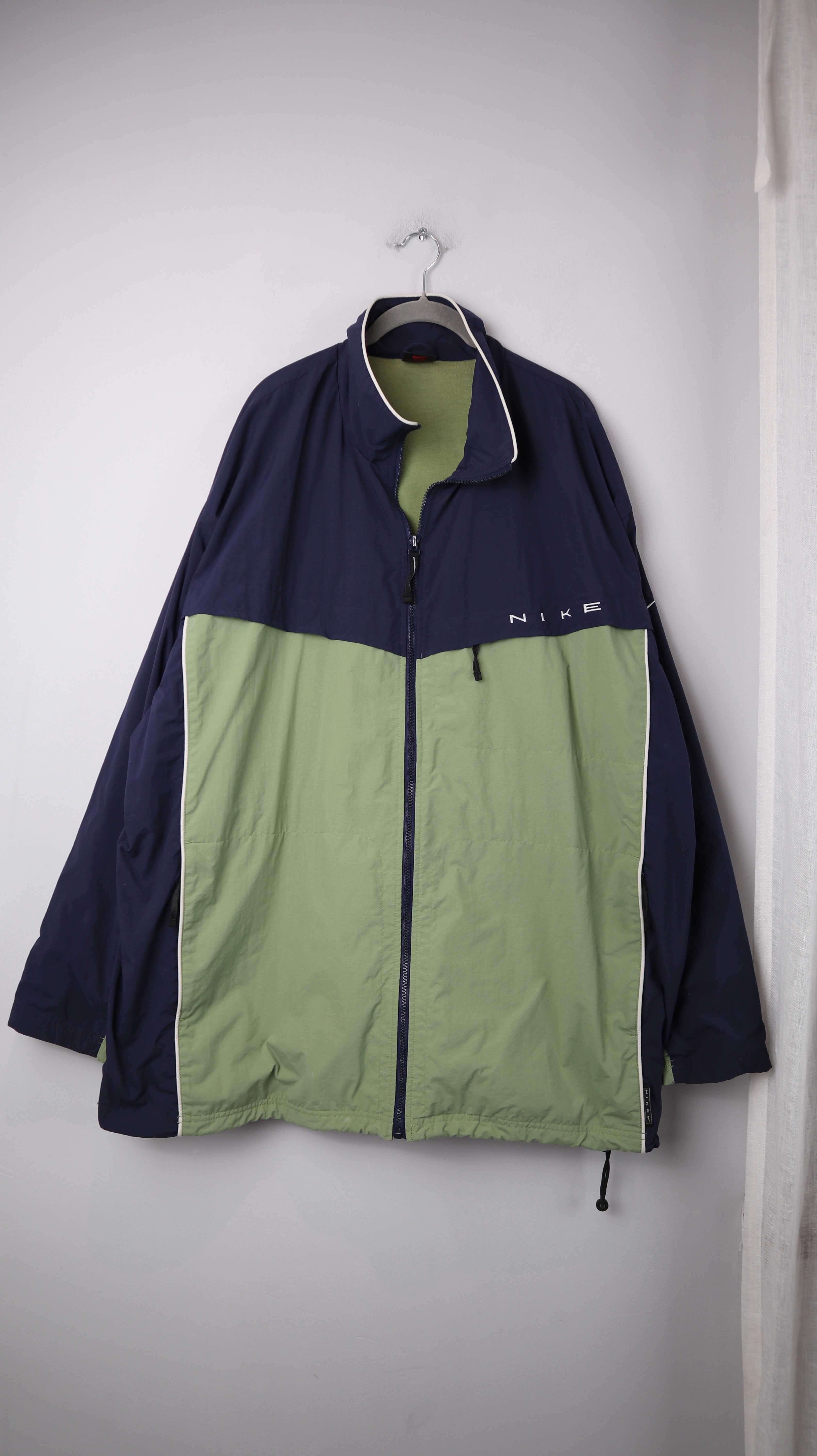 Nike Jacke Sportjacke Trainingsjacke XXL 90s Dunkelblau Zipper