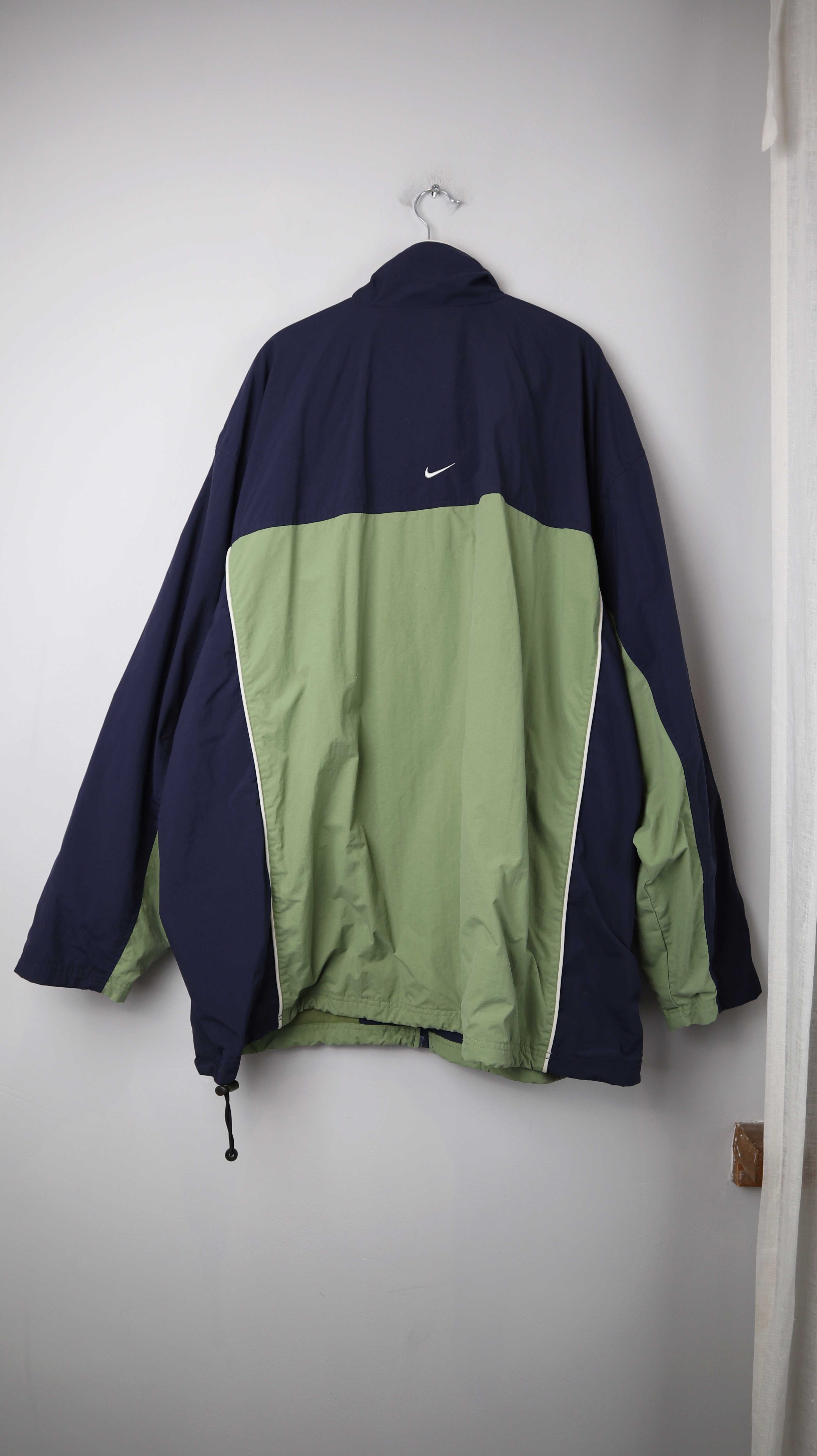Nike Jacke Sportjacke Trainingsjacke XXL 90s Dunkelblau Zipper