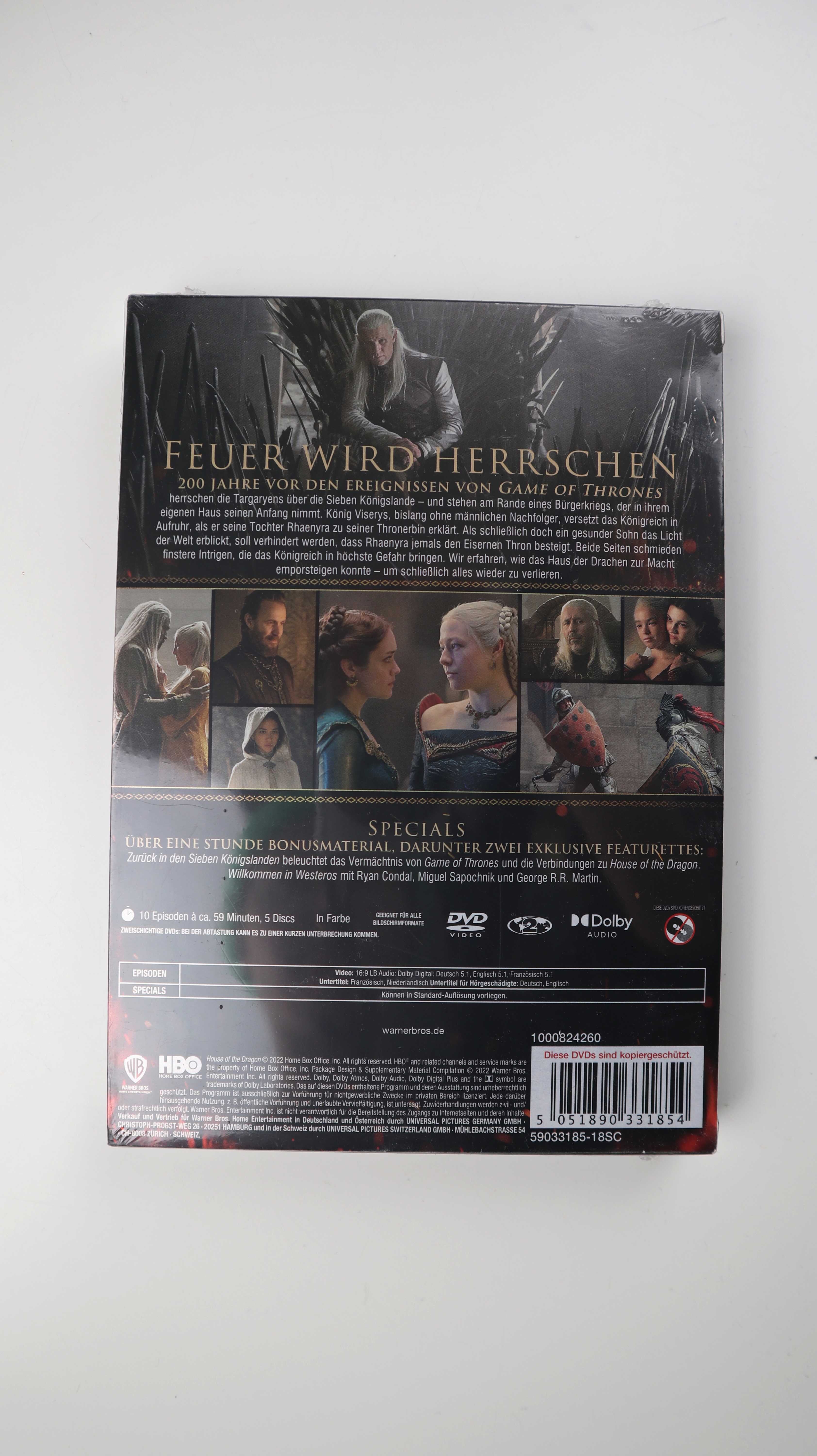 House of the Dragon - S1 DVD Game of Thrones Film Serie