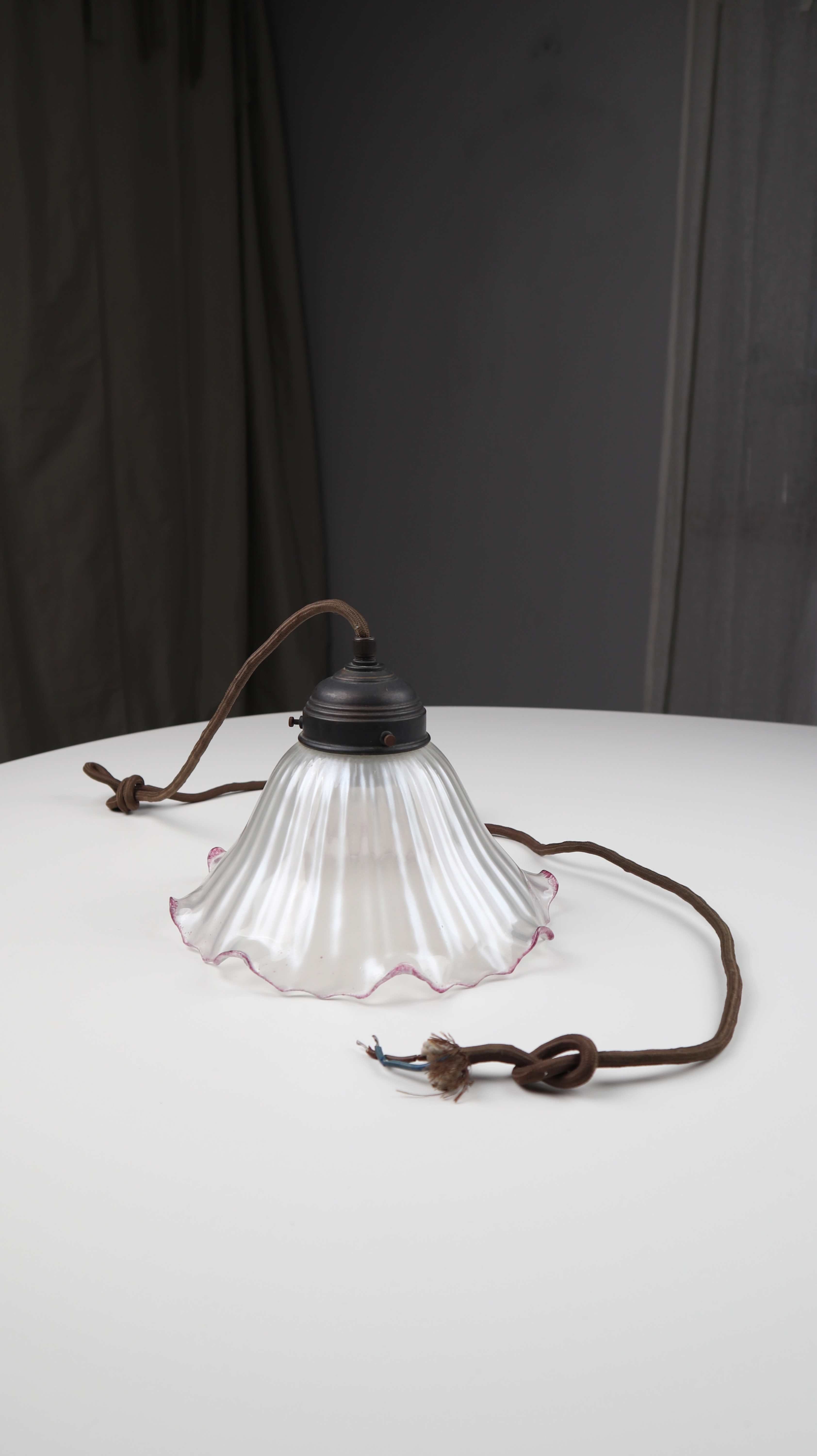 Hängelampe Lampe Deckenspot Deckenlampe klein Flieder Spot Lila Rosa