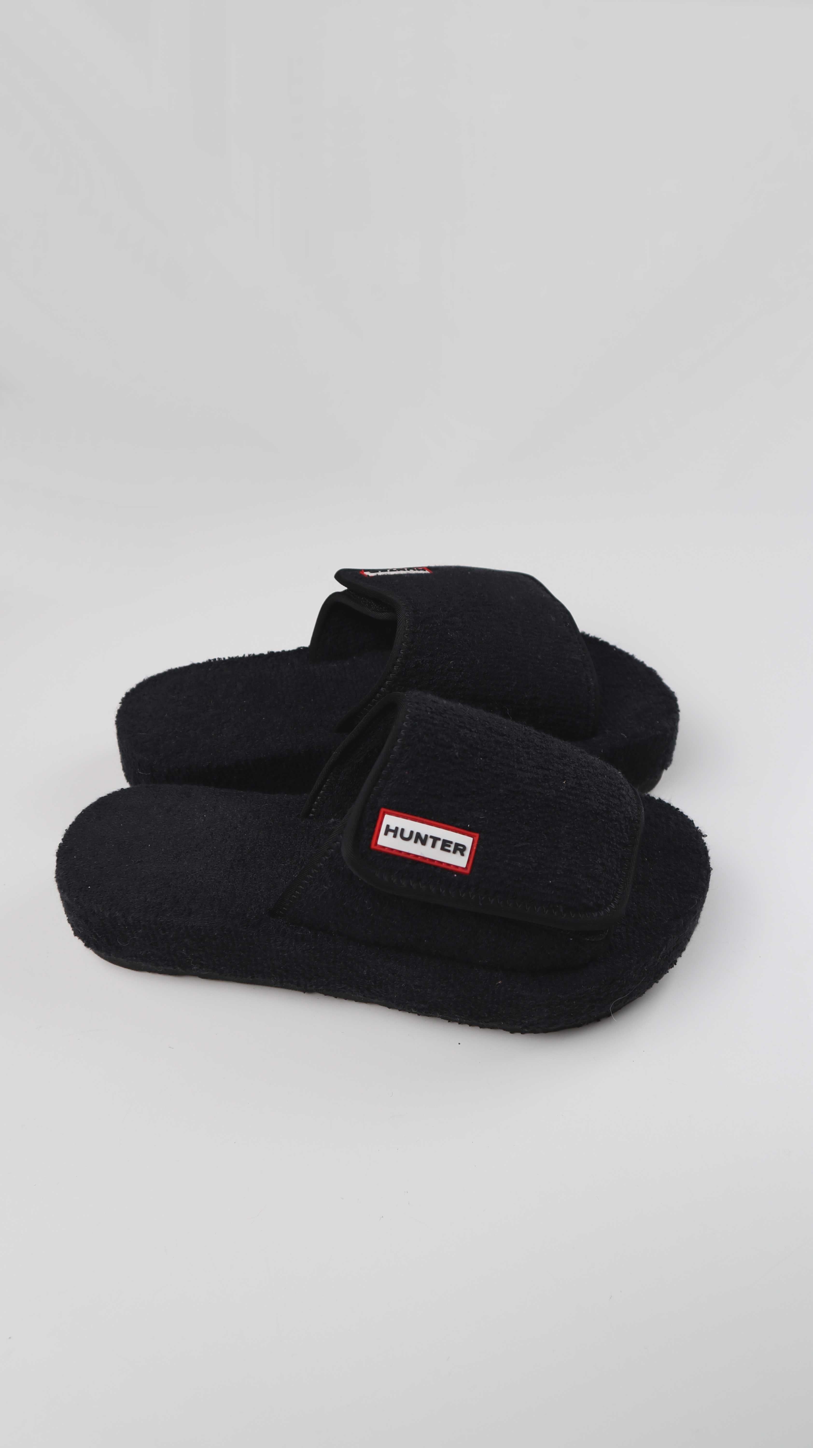 Hunter Damen Badelatschen Hausschuhe schwarz UK6 39 Slipper Loafer