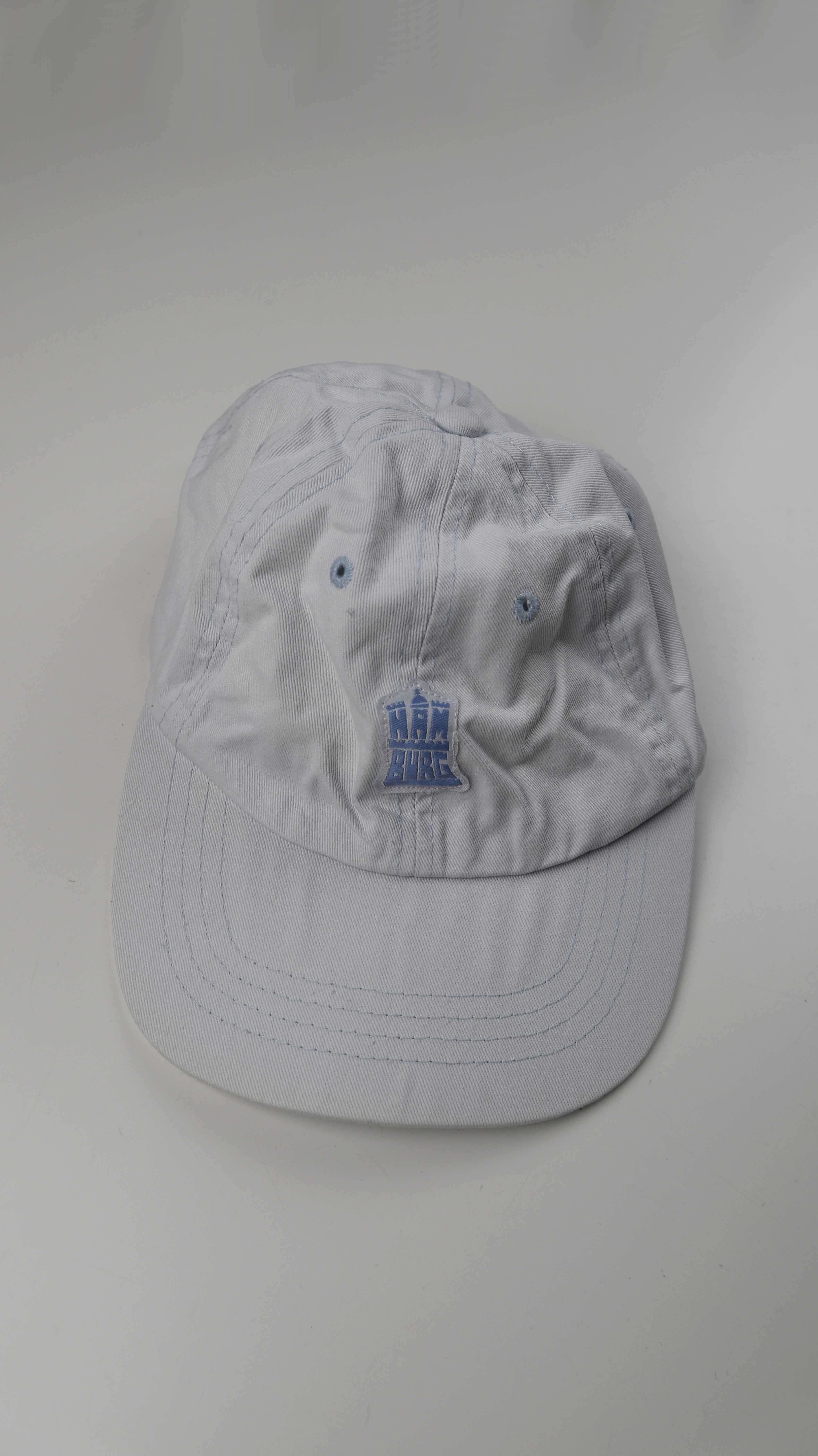 Hamburg Cap Mütze Schirmmütze hellblau Käppi basic