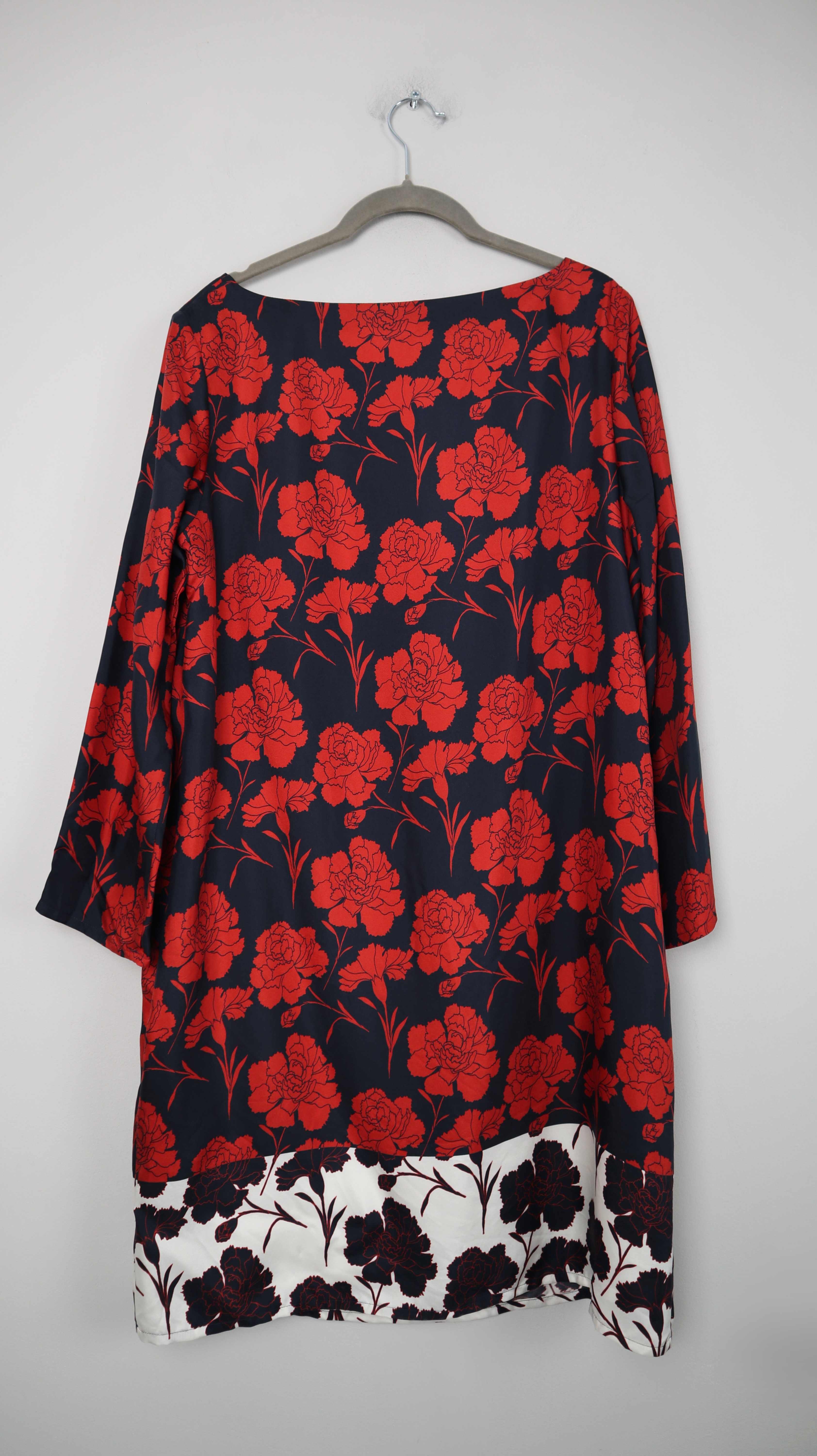 Herzen's Angelegenheit Kleid Schwarz rot Midi Midikleid 40 L Seidenkleid