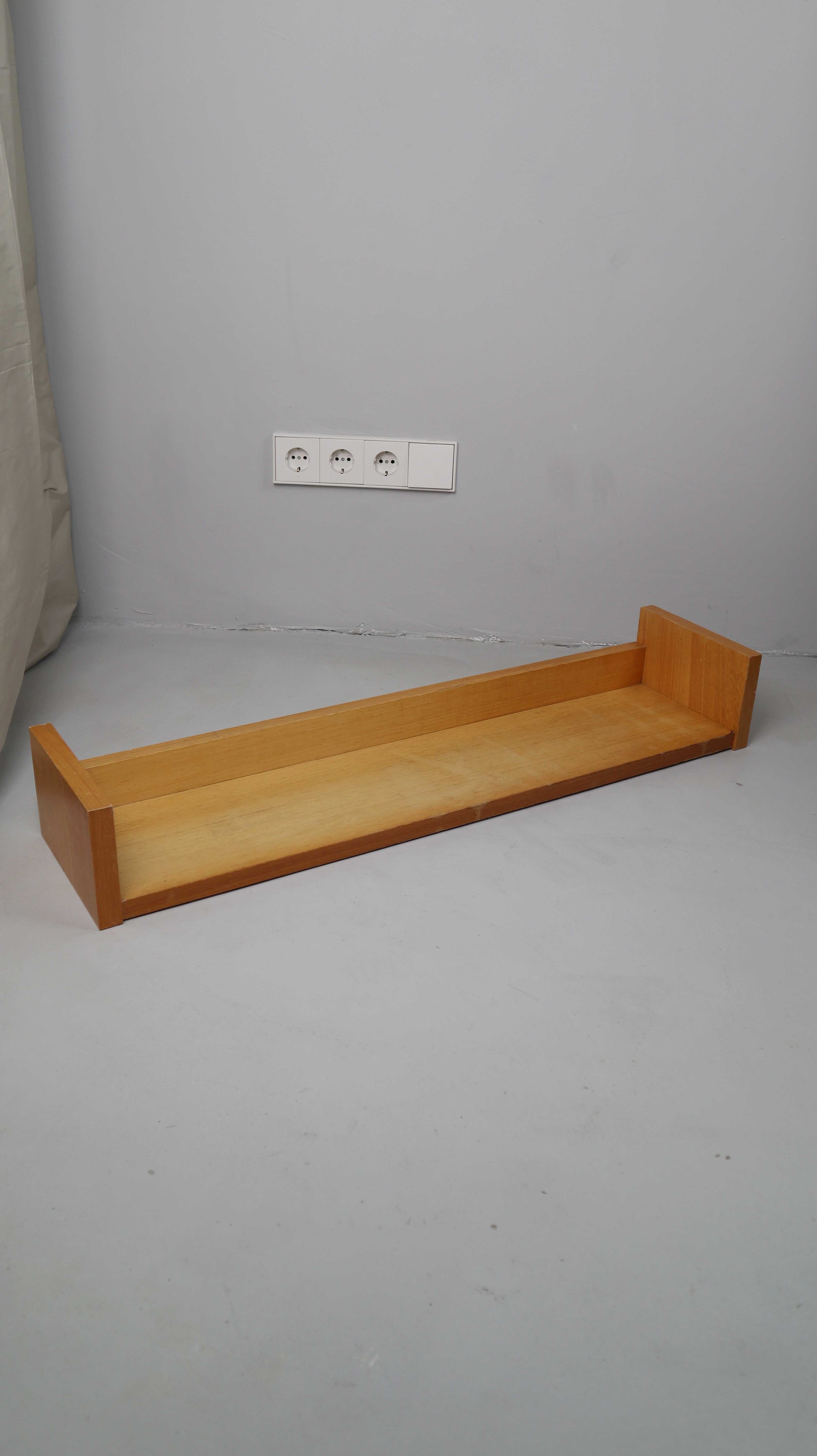 Retro mid century Regal Wandregal braun Holzregal Hellbraun