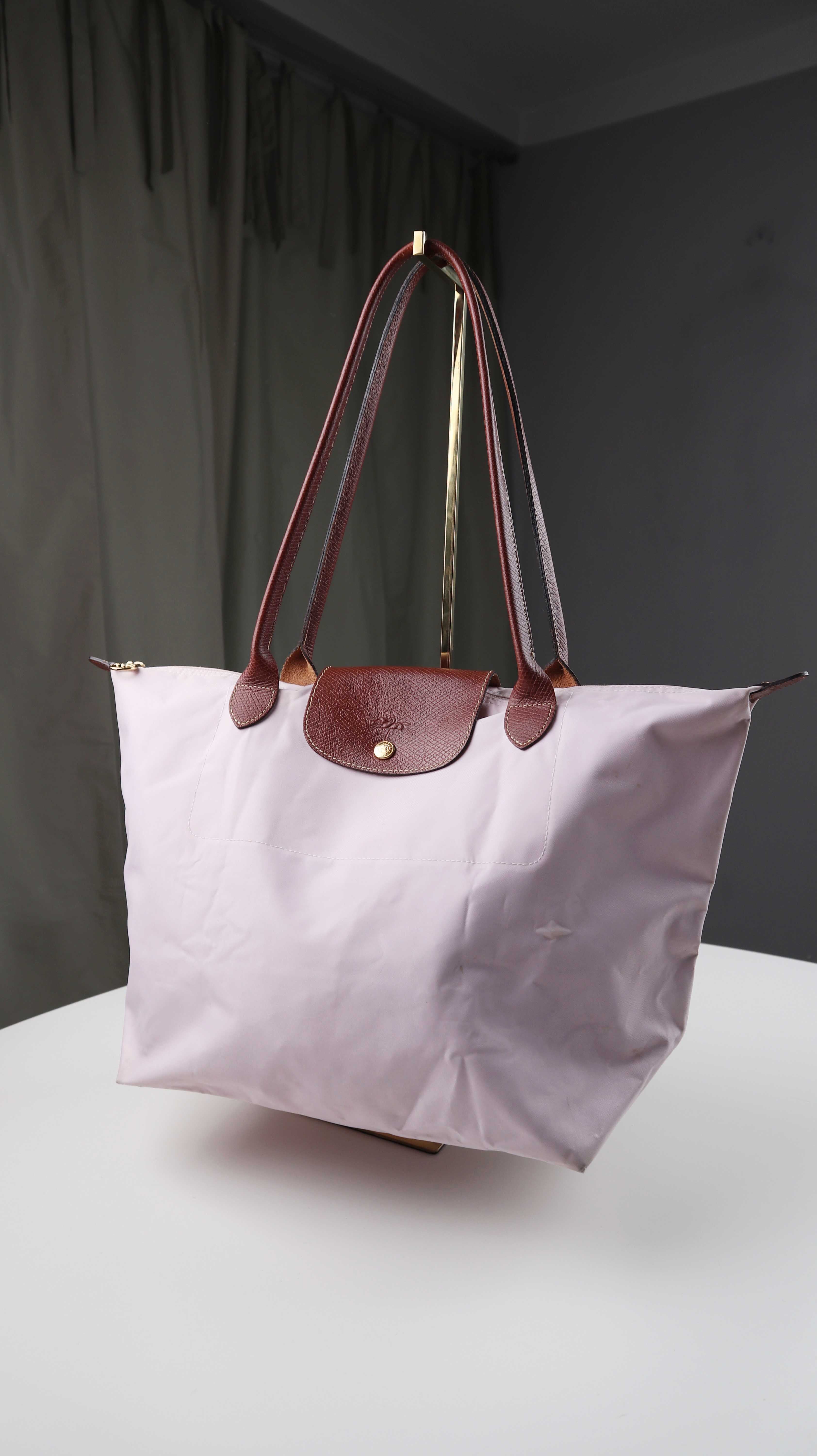 Longchamp Le Pliage Tasche rosa Handtasche Shopper groß Altrosa