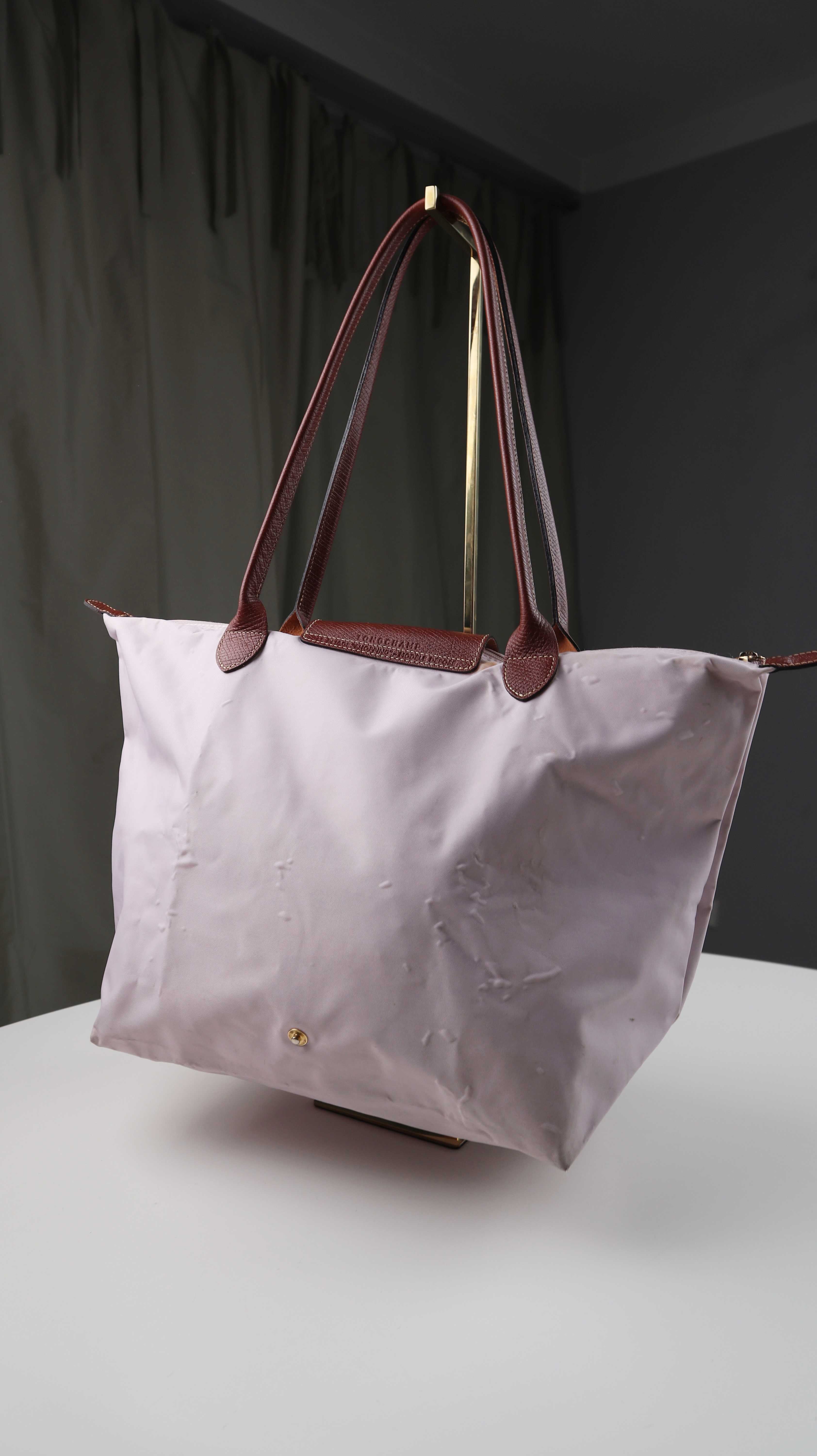 Longchamp Le Pliage Tasche rosa Handtasche Shopper groß Altrosa