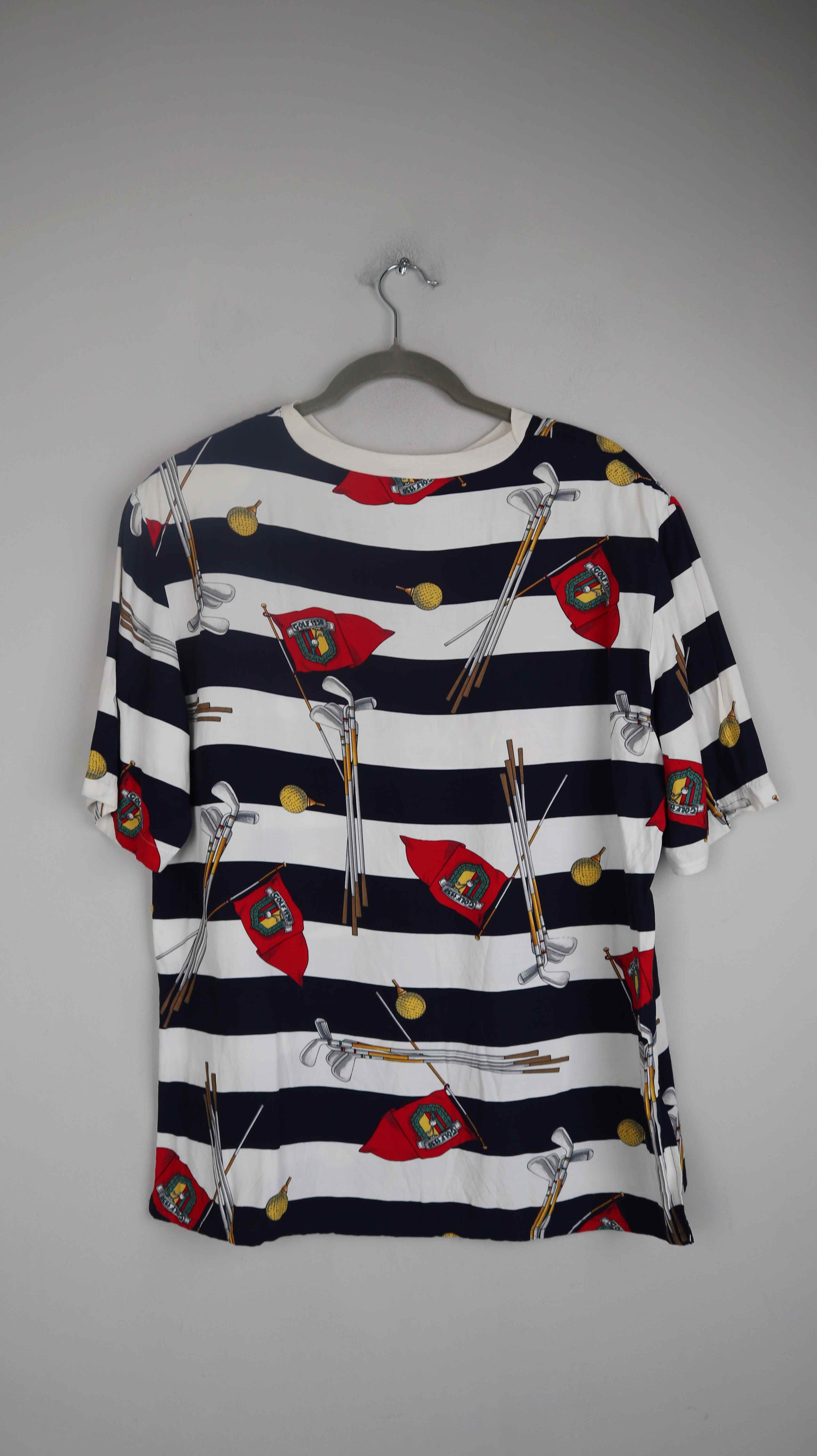 Hämmerle Shirt T-Shirt gestreift 40 L Schulterpolster Streifenshirt