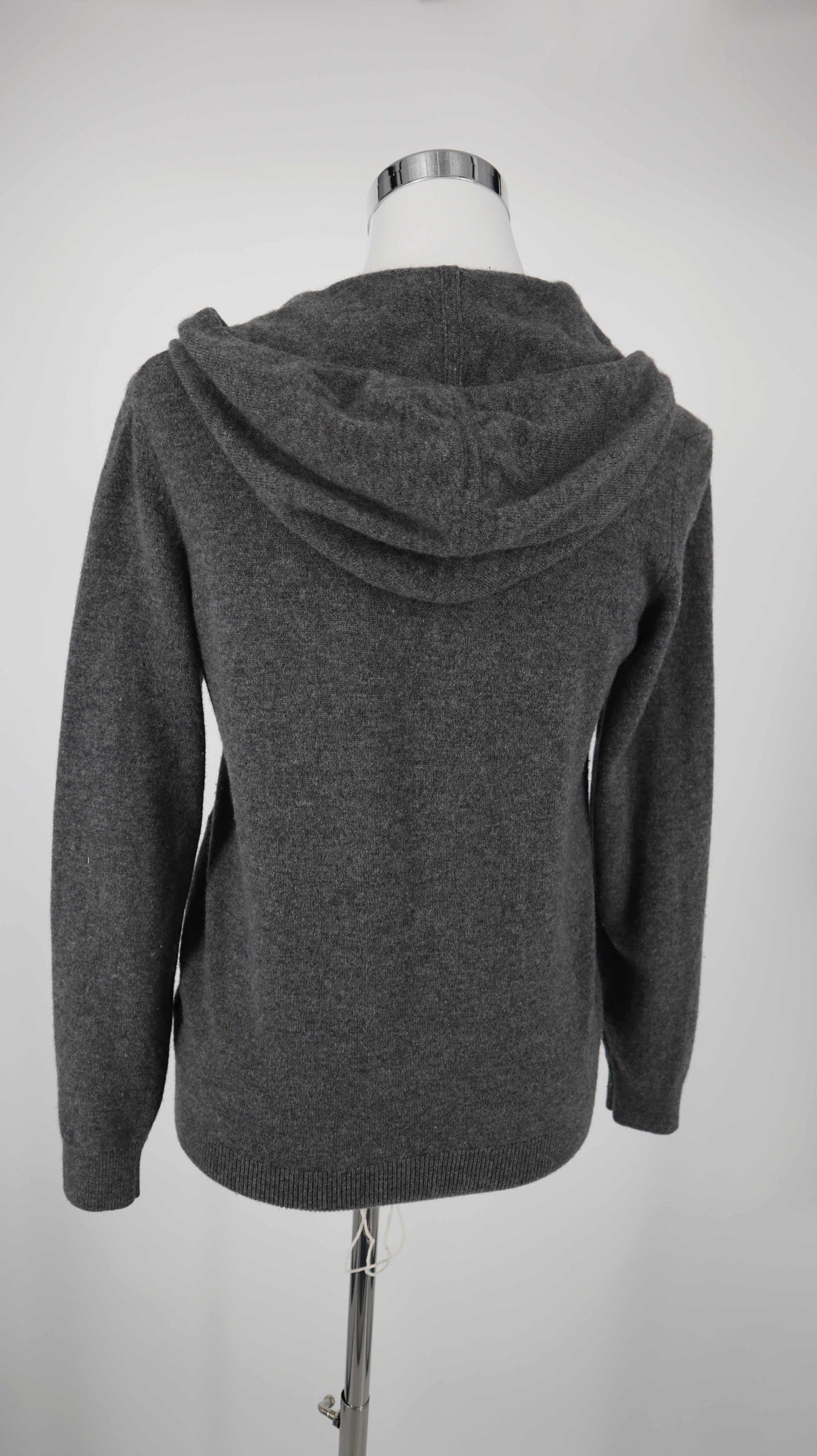 Gant Strickjacke Wolle grau S Hoodie Zipper Lammswolle
