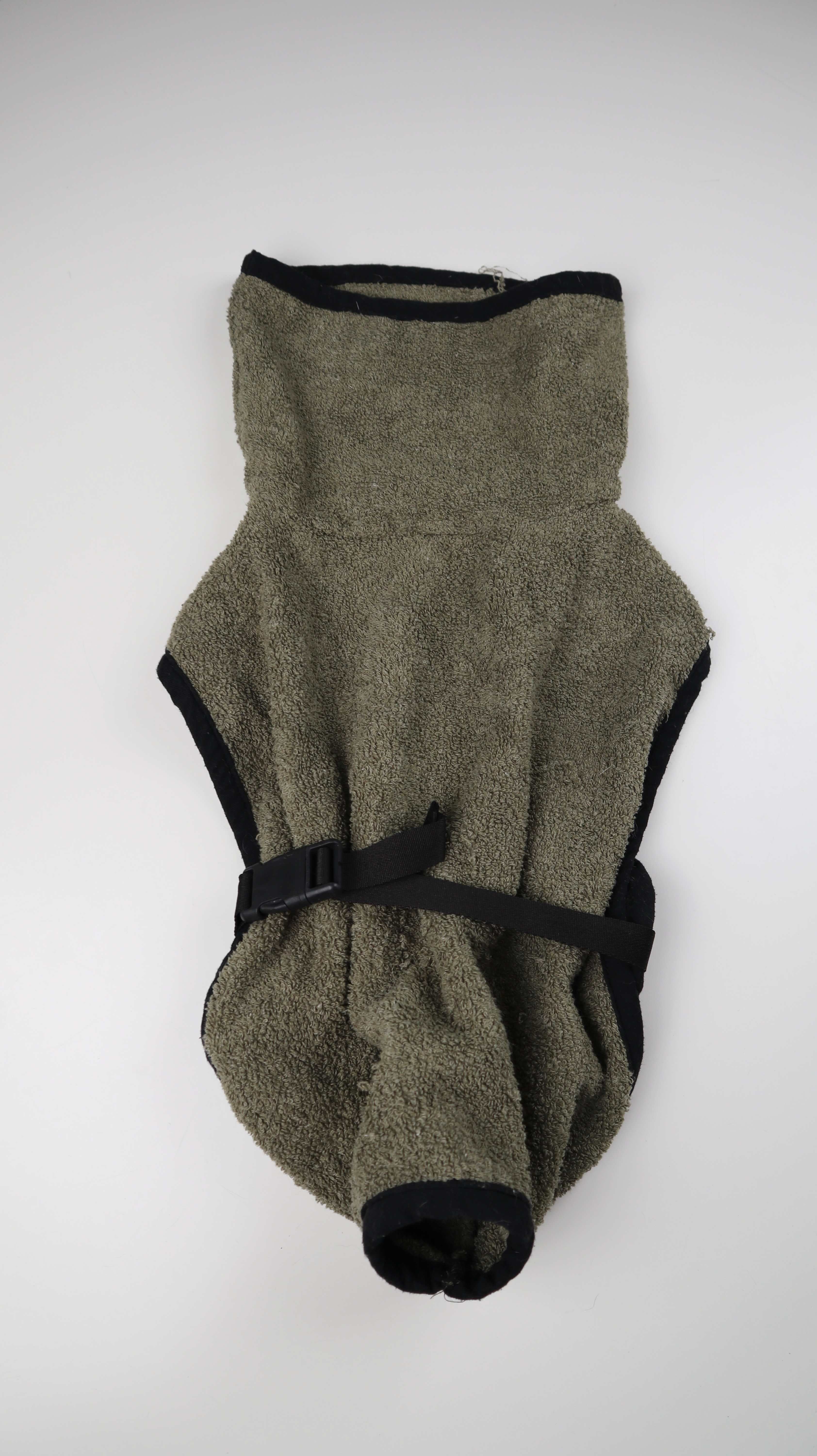 PISI & BILI Hundebademantel Hundebademantel S Grün Khaki