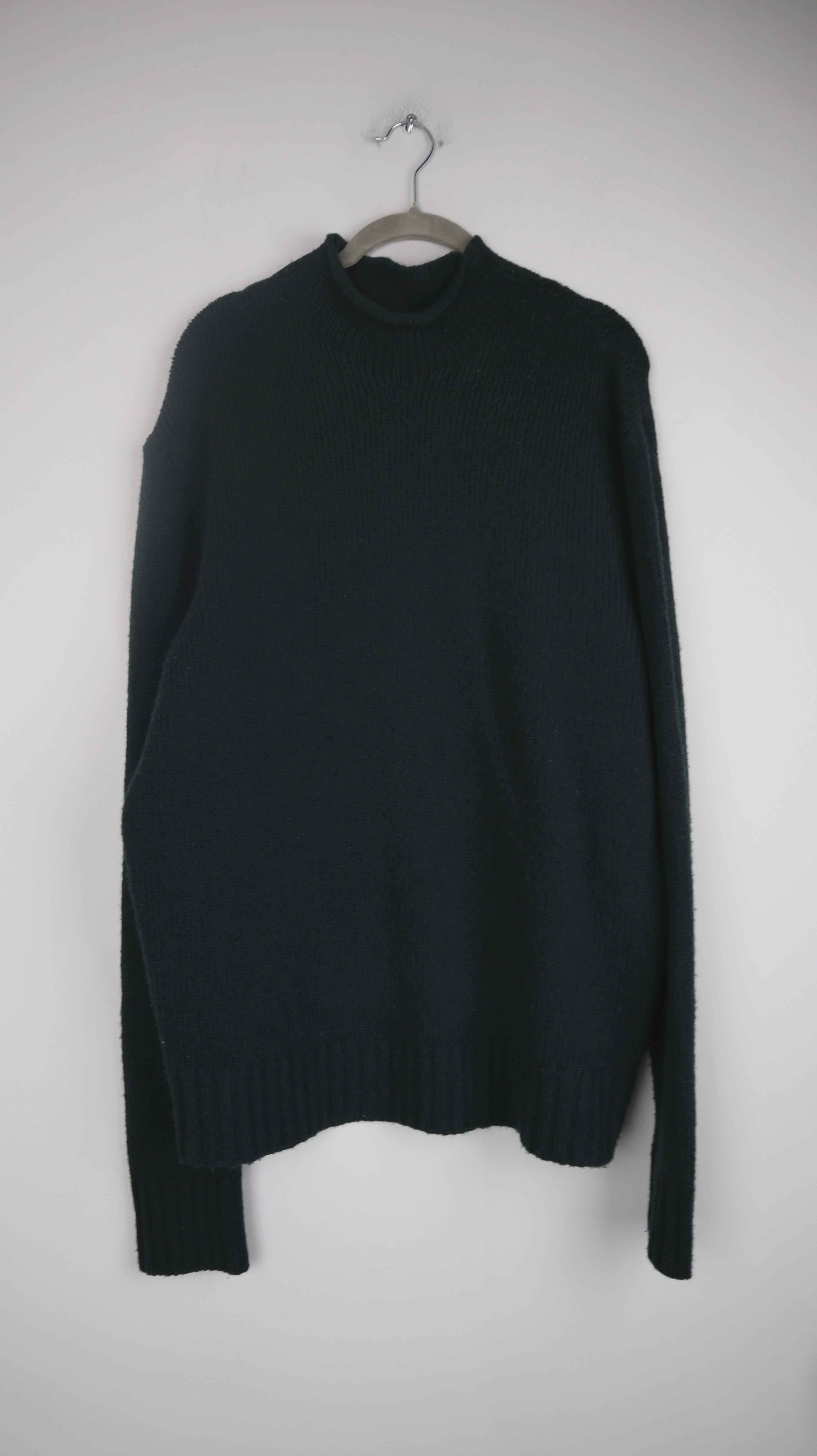 Windsor Pullover Grün 40 L Wollpullover Schurwolle Rollkragenpullover