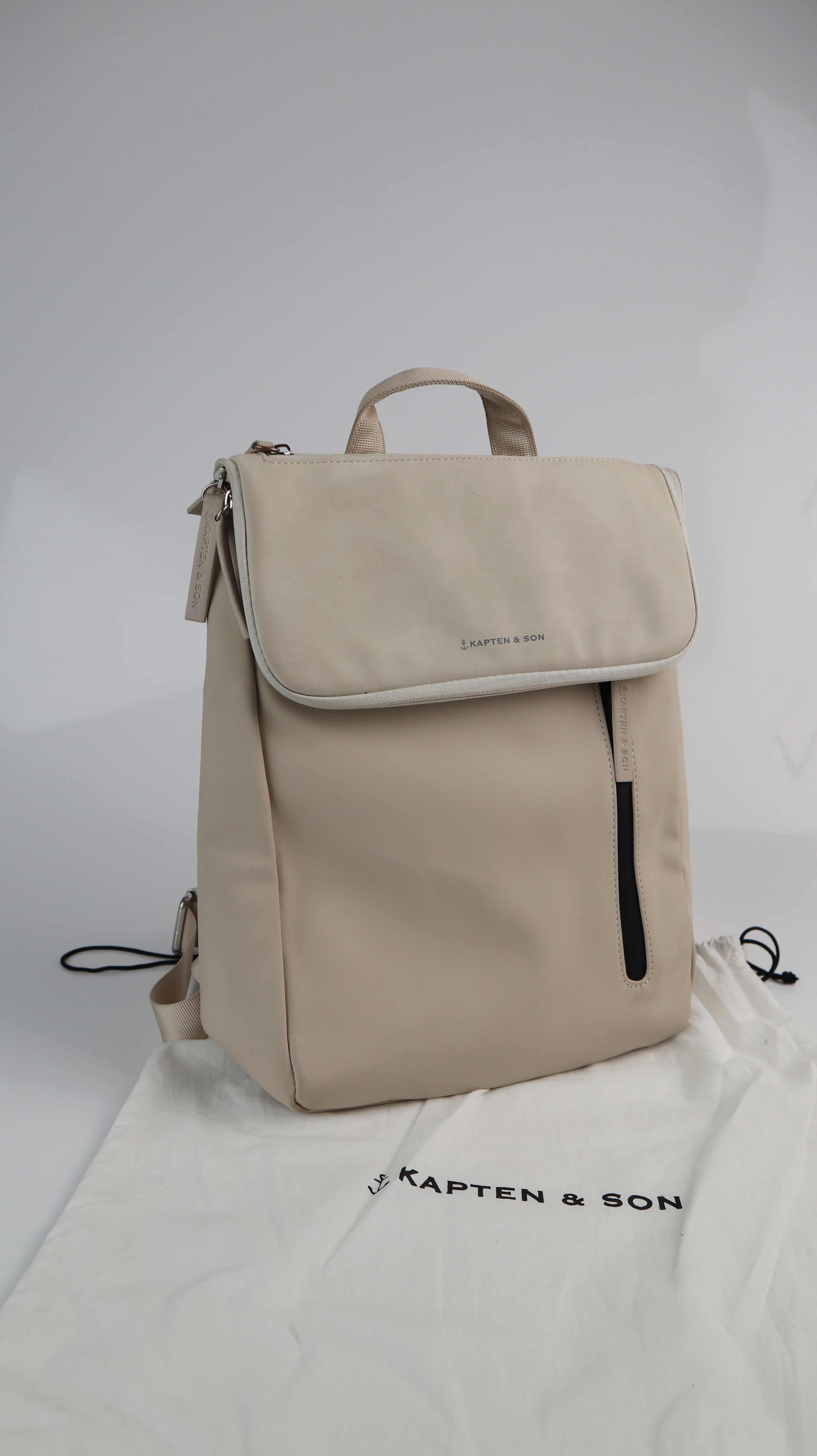 Kapten & Son Vallen Rucksack Sandstone Beige Creme Tagesrucksack