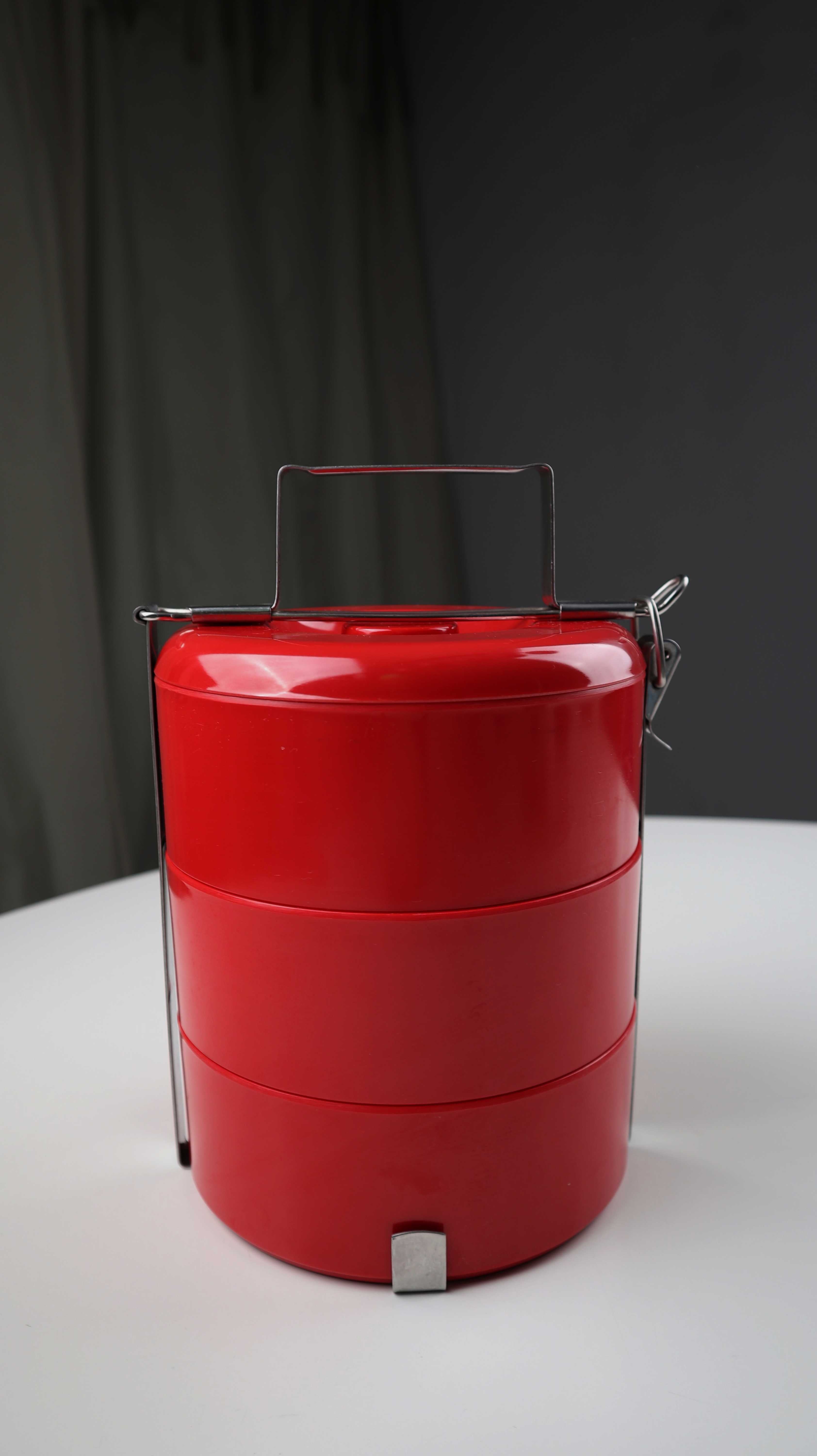 Habitat Lunchbox rot Stapelbar Brotbox Campingset Picnic Set