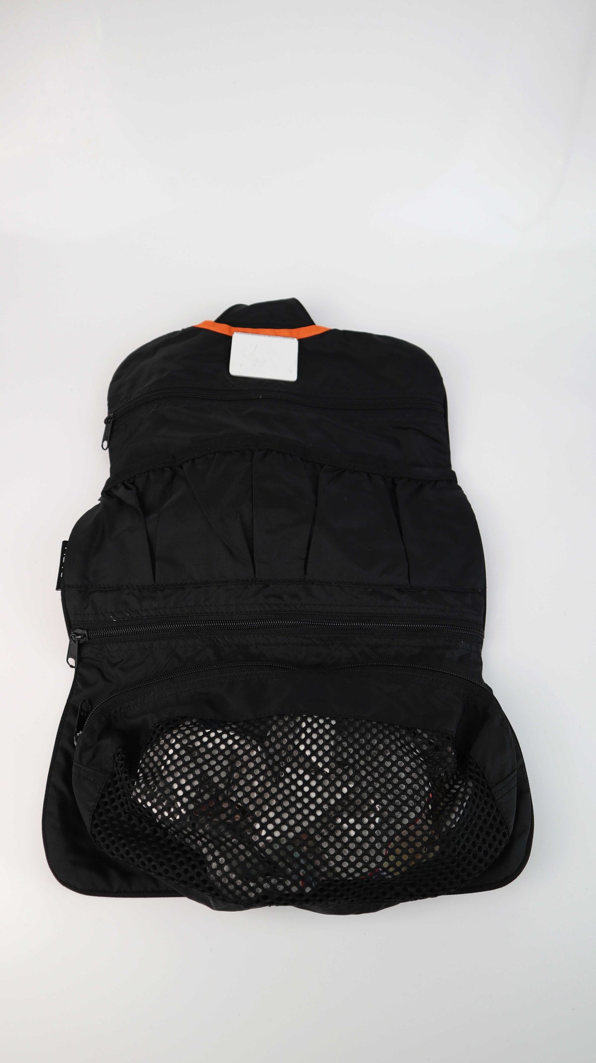 Meru Waschtasche Kosmetiktasche braun rot Waschbeutel Kulturbeutel