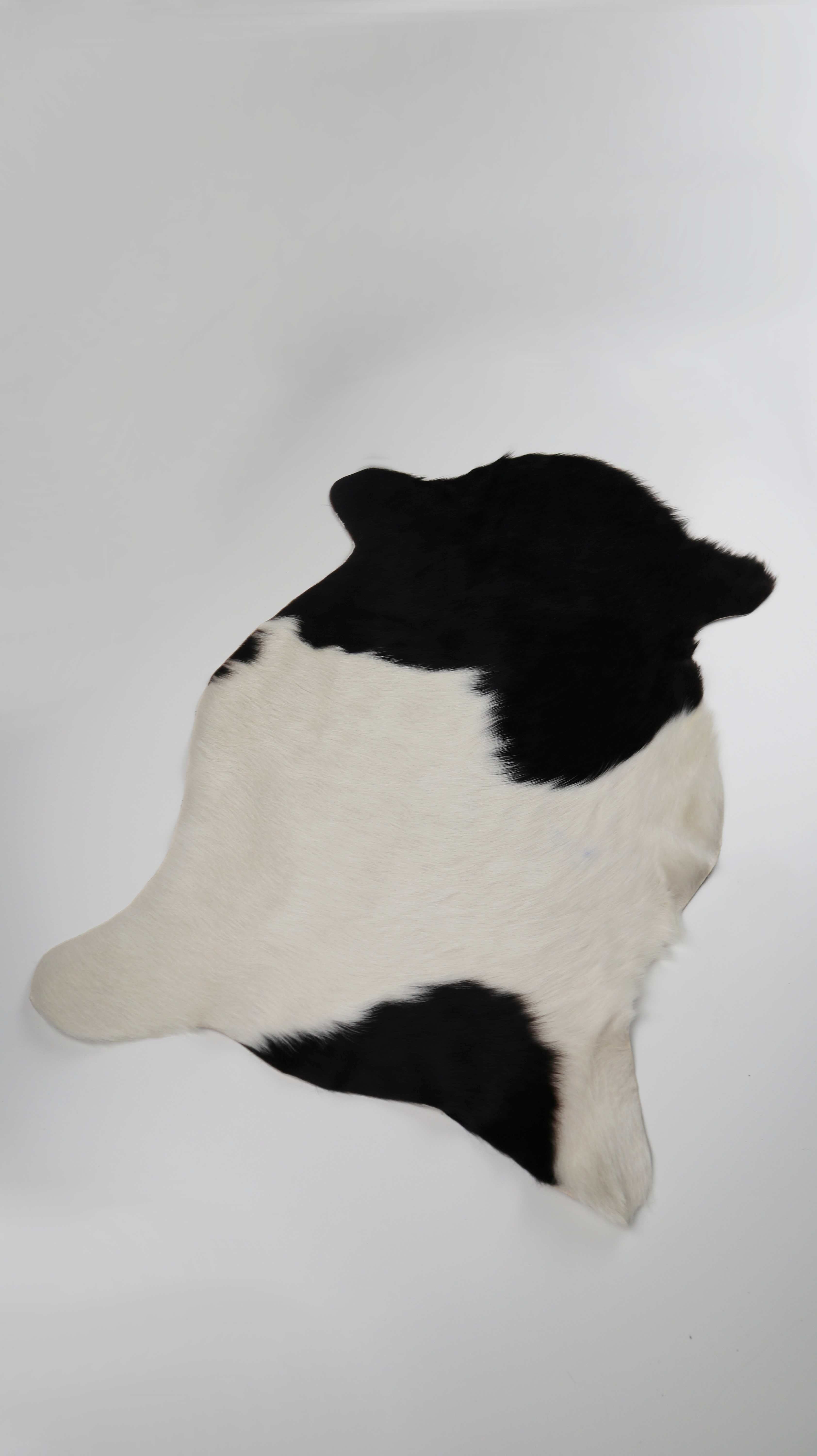 Ikea Teppich Kuhfellteppich schwarz weiß 50 x 75 Fellteppich