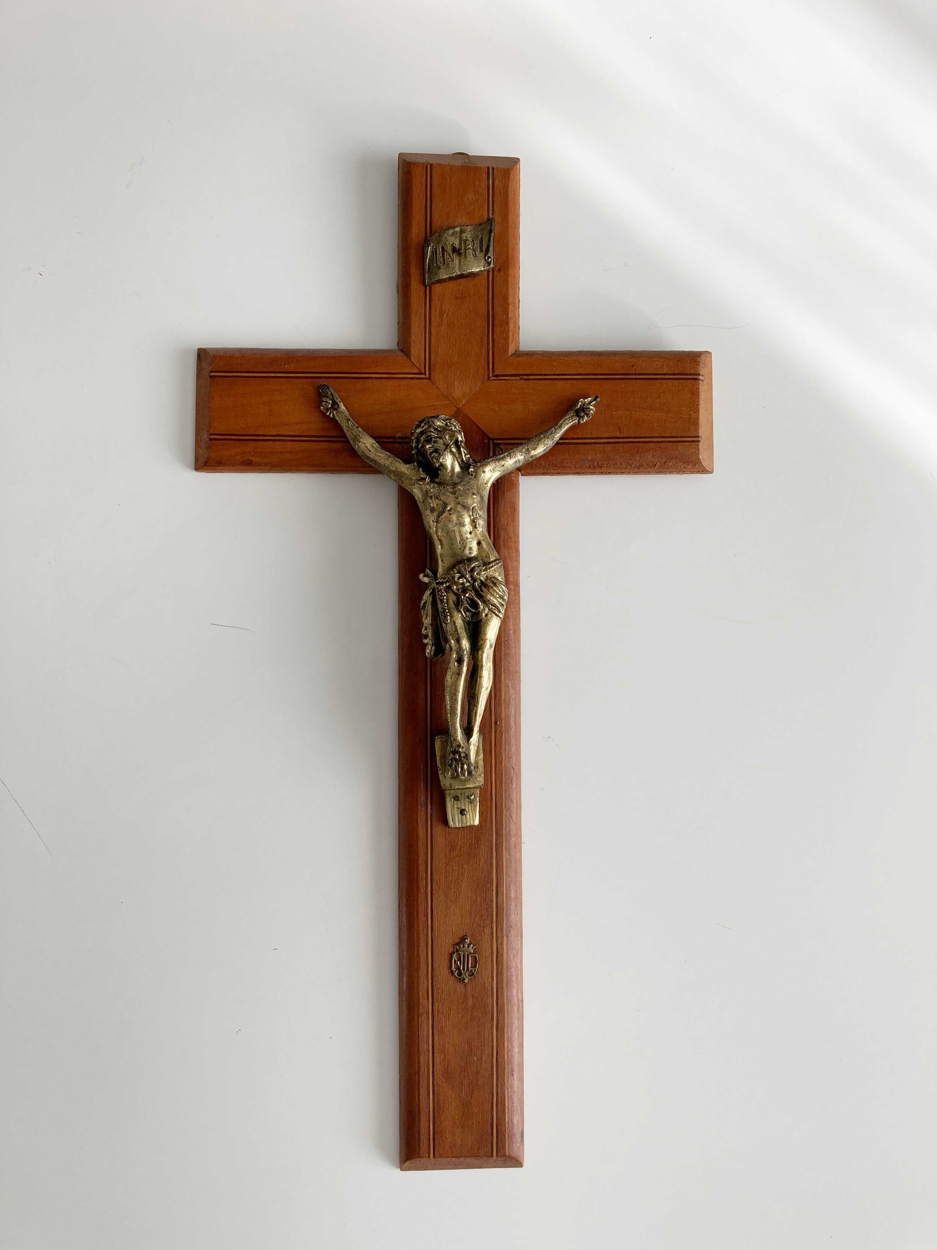 Kruzifix Kreuz französisch Holzkreuz Jesuskreuz Gold