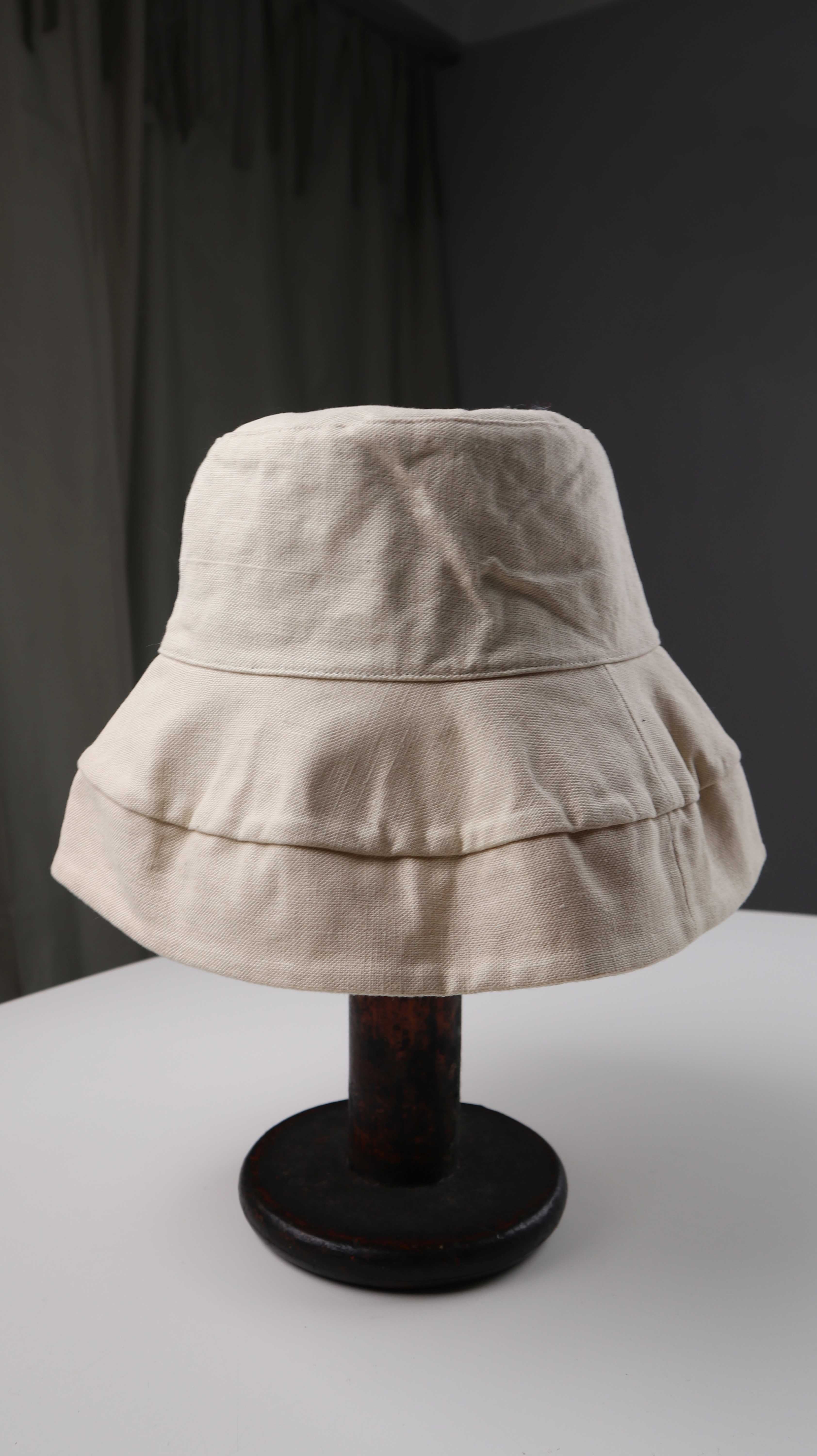 Hut Sonnenhut Beige Leinenhut Leinen Schirmhut Schlapphut