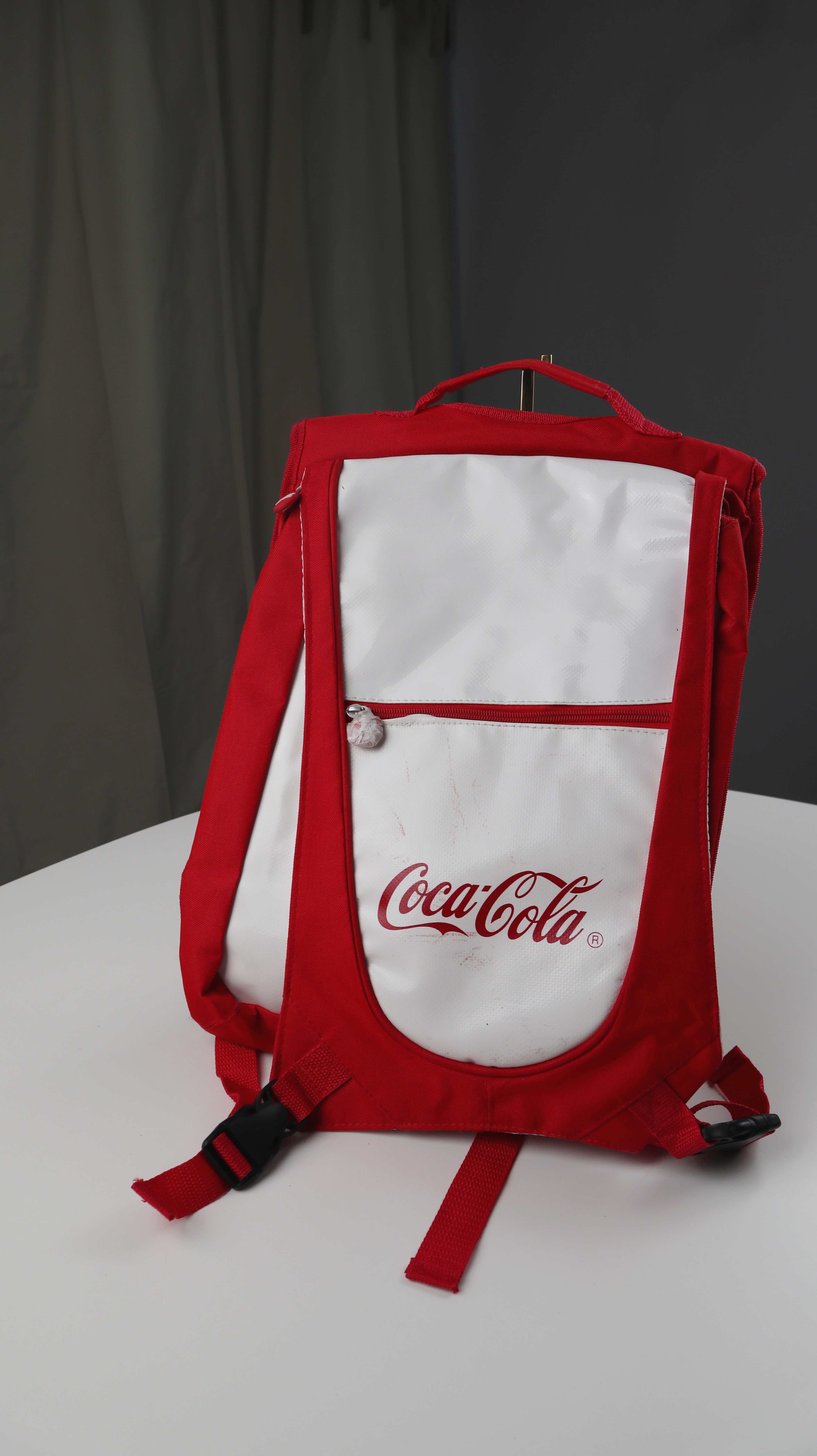 Coca Cola Rucksack rot weiß Werberuck