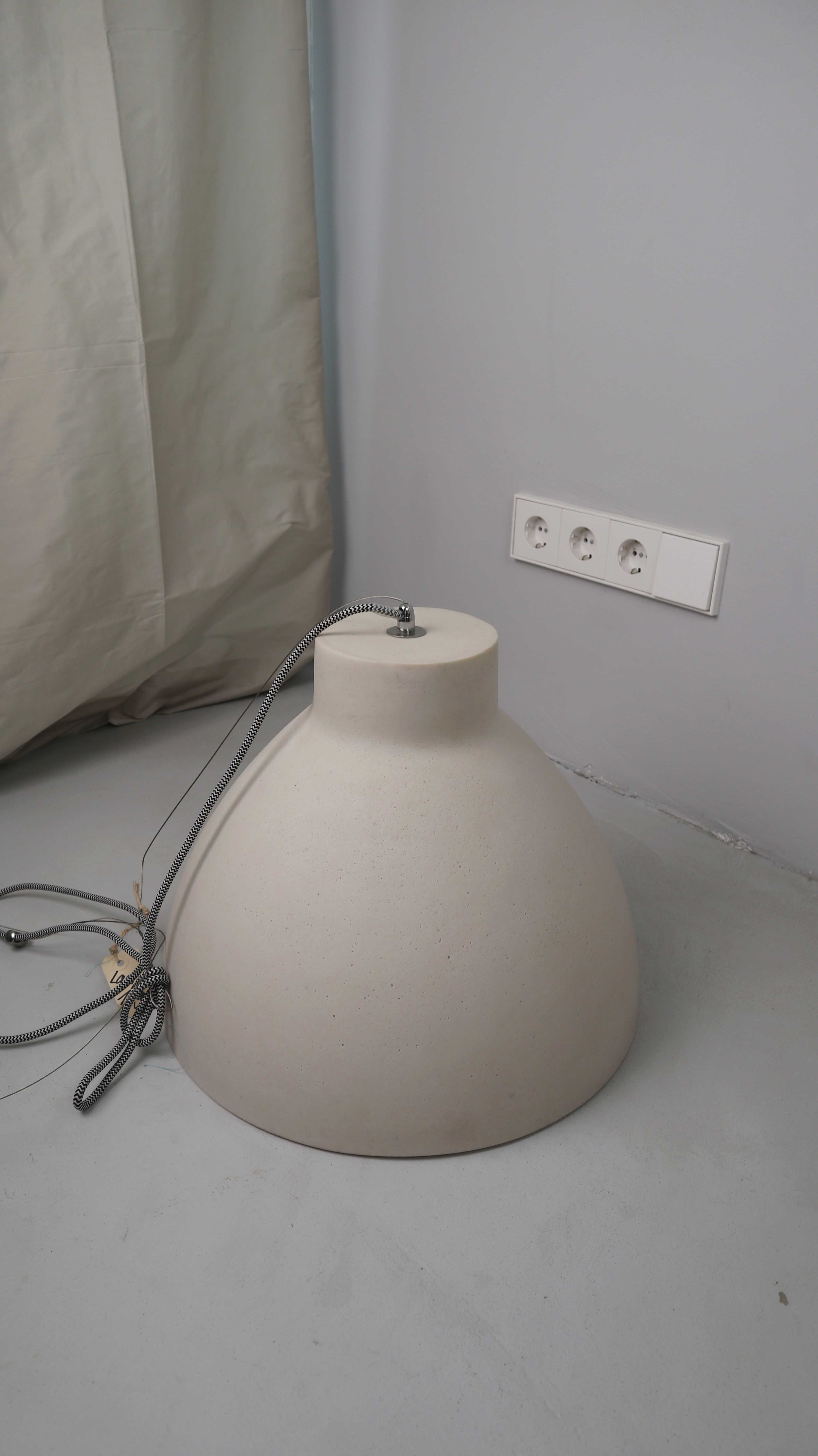 Deckenlampe Creme Beige Groß Pendelleuchte Design Hängelampe Lampe