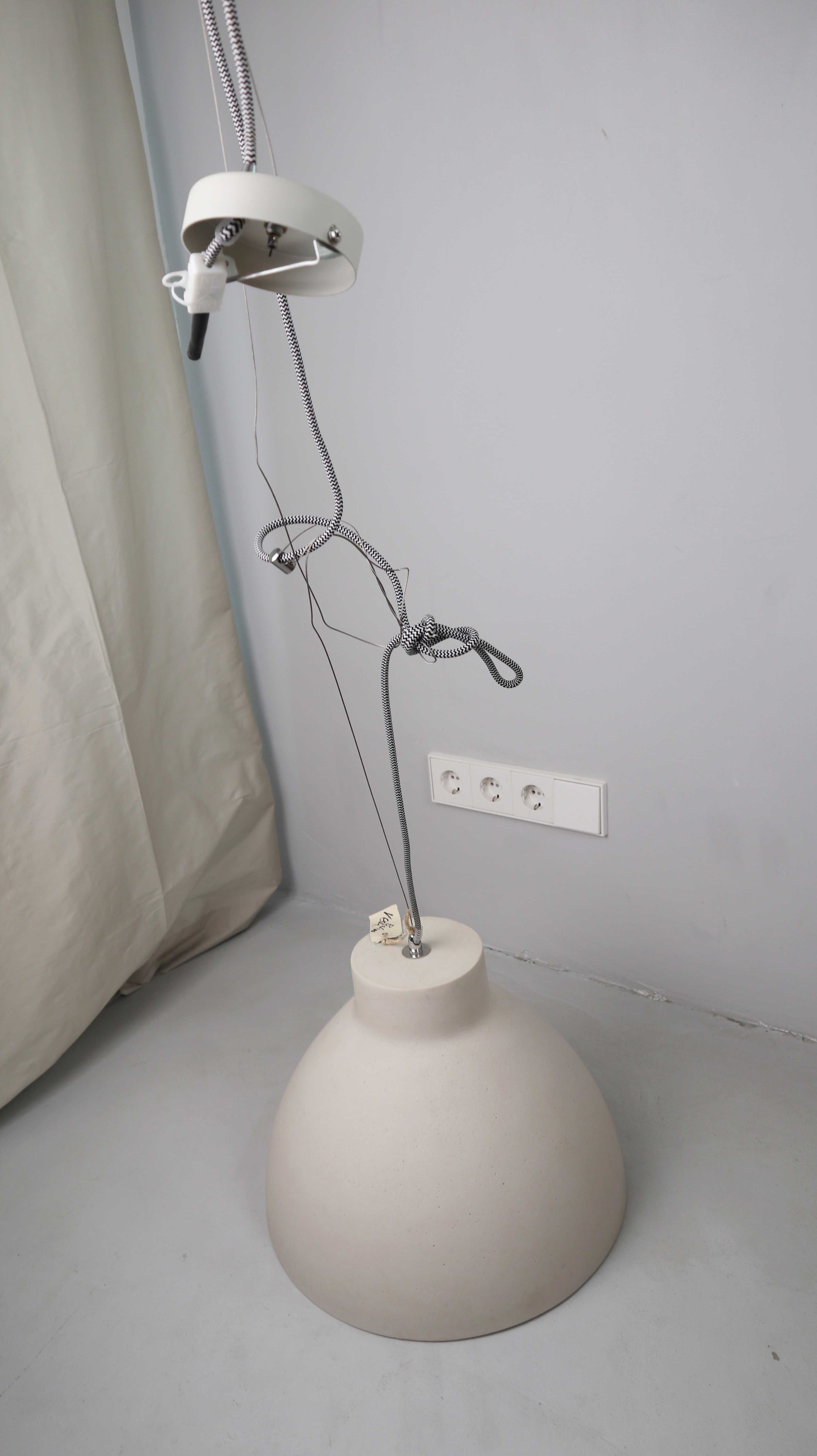 Deckenlampe Creme Beige Groß Pendelleuchte Design Hängelampe Lampe