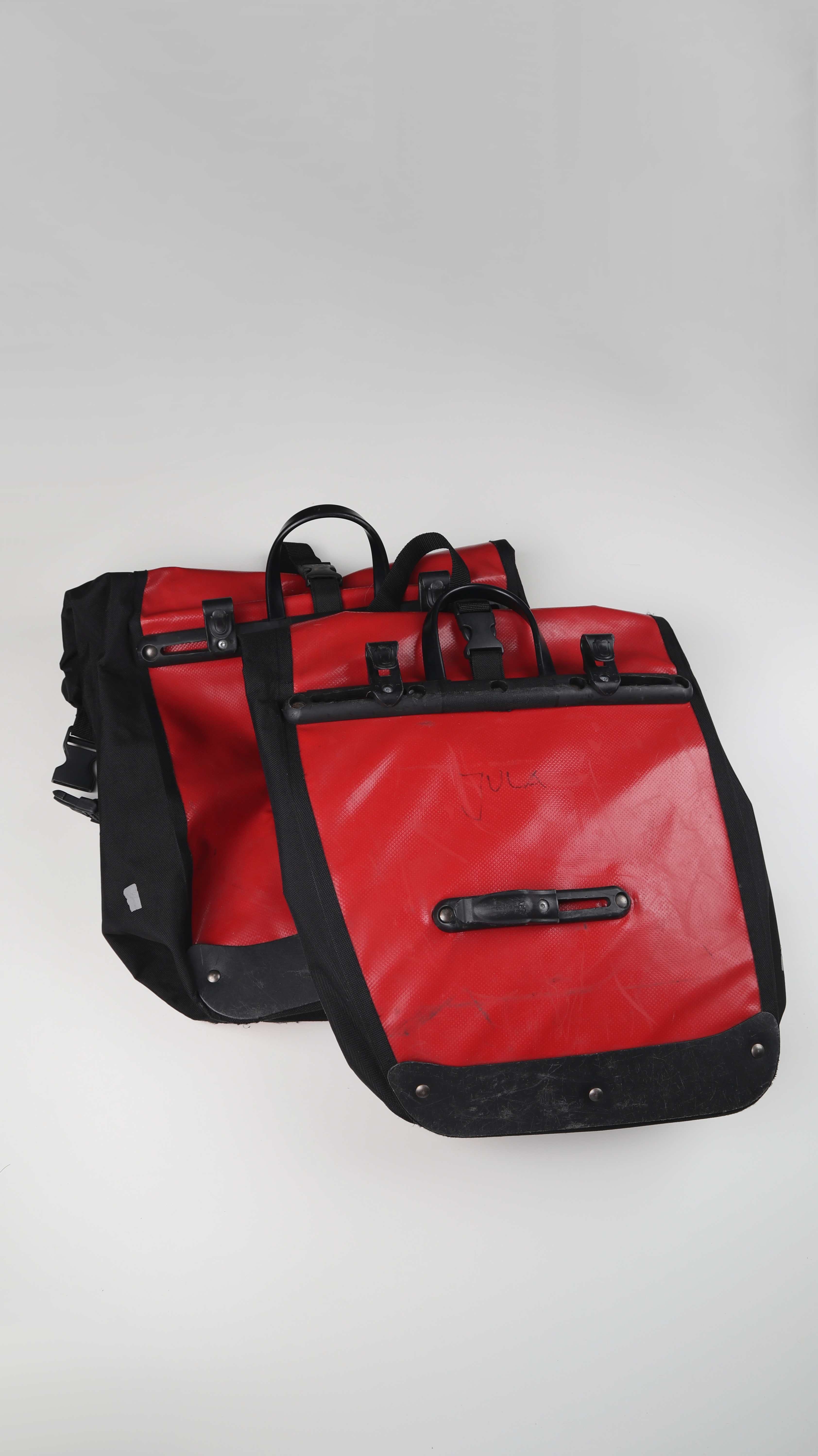 alex lenkertasche Alex Satteltaschen Fahrradtaschen Set rot schwarz Planentaschen Gepäck – Handpicked pieces