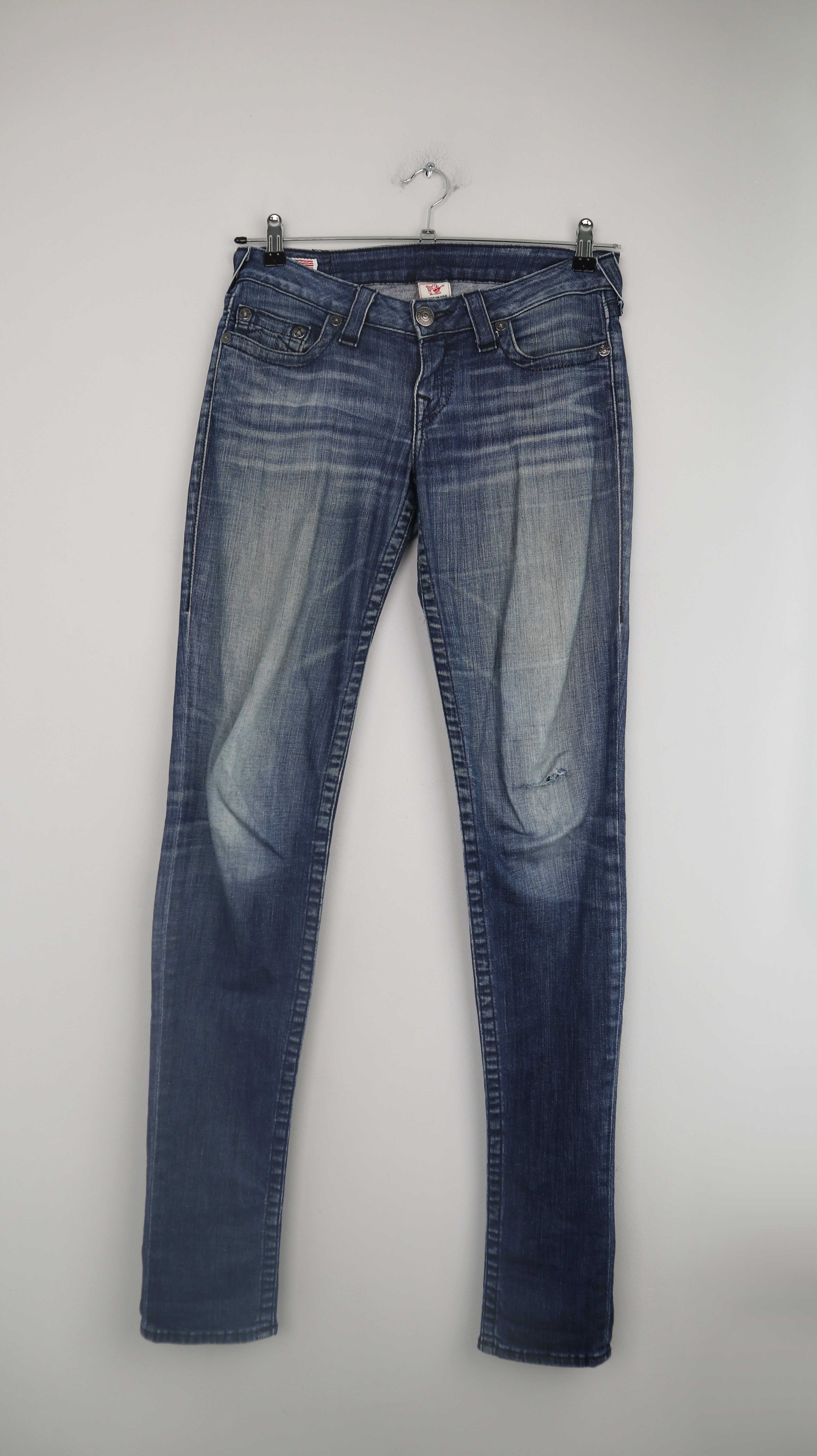 True Religion Jeans Hose Used 28 38 M blau denim washed
